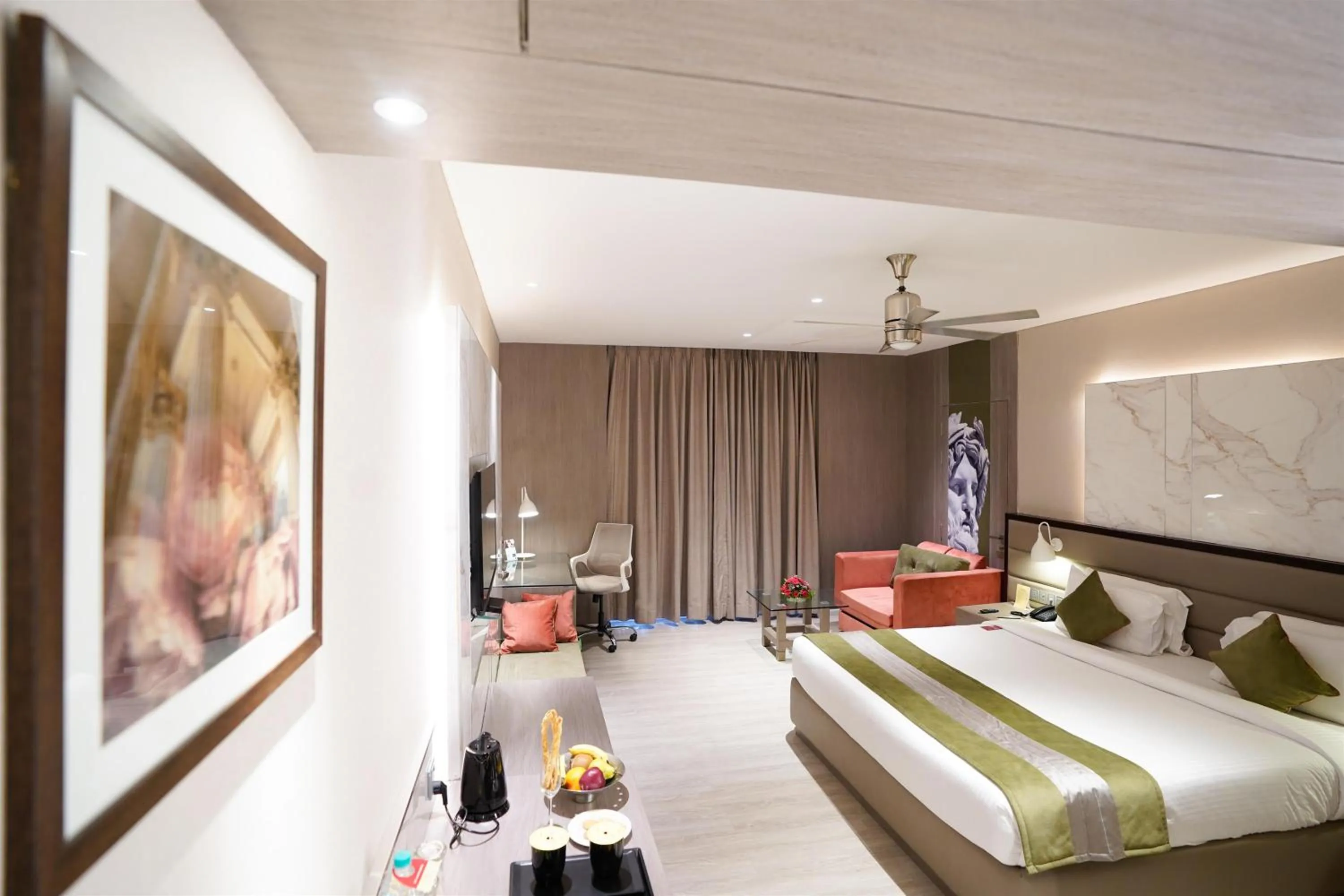 Bedroom, Bed in The Corinthians Resort