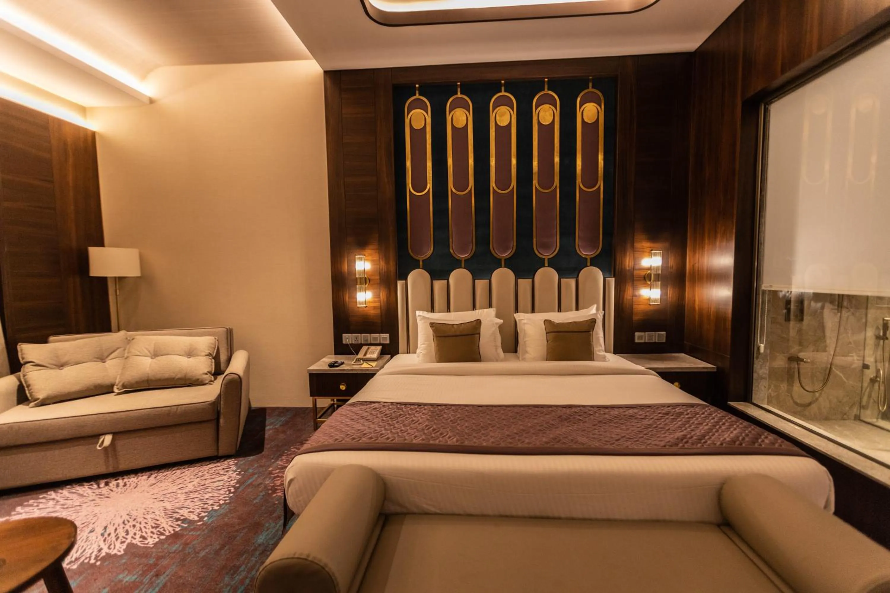 Bed in The Corinthians Resort