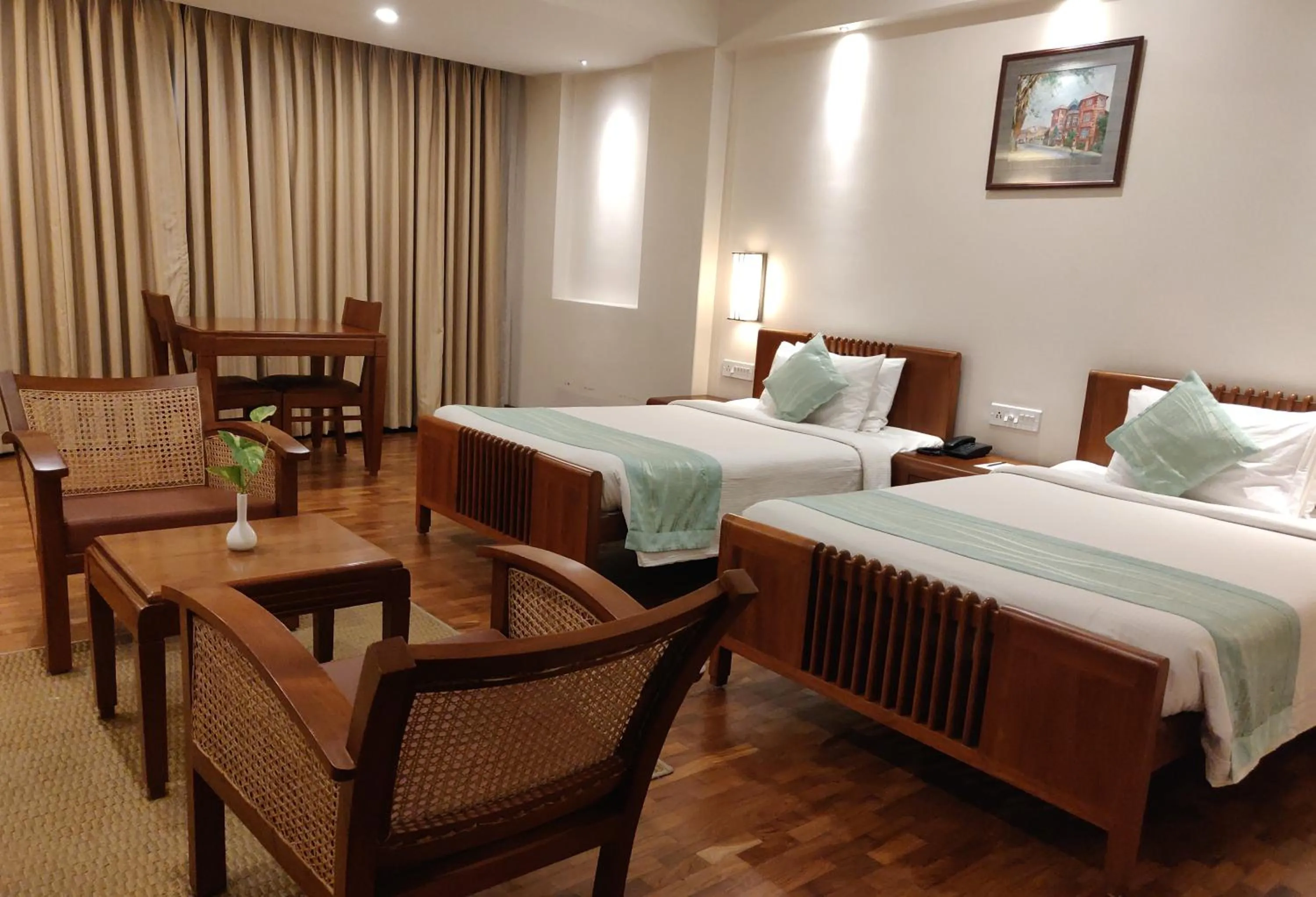 Living room, Bed in Grand Hotel