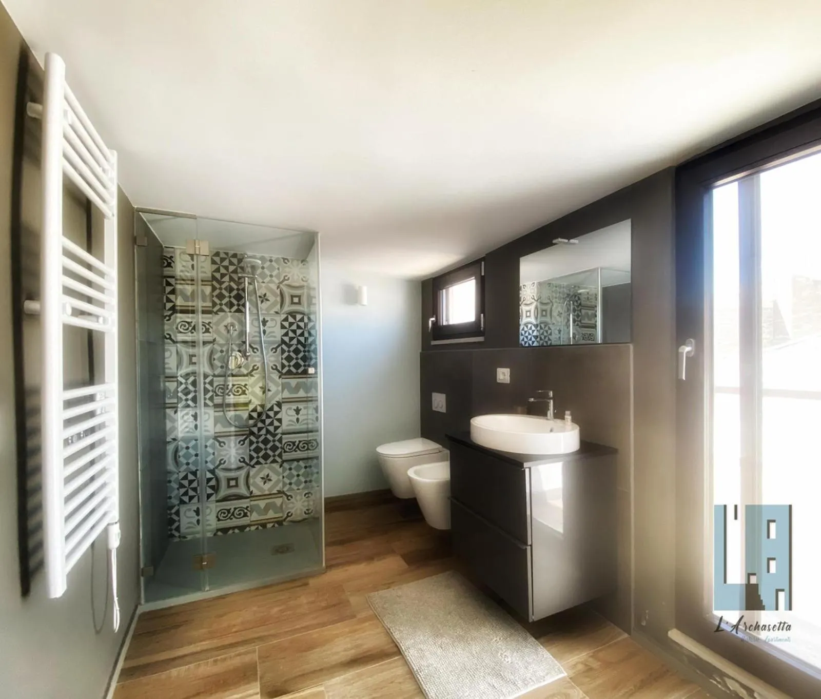 Bathroom in L'ArChasetta Historic Apartments