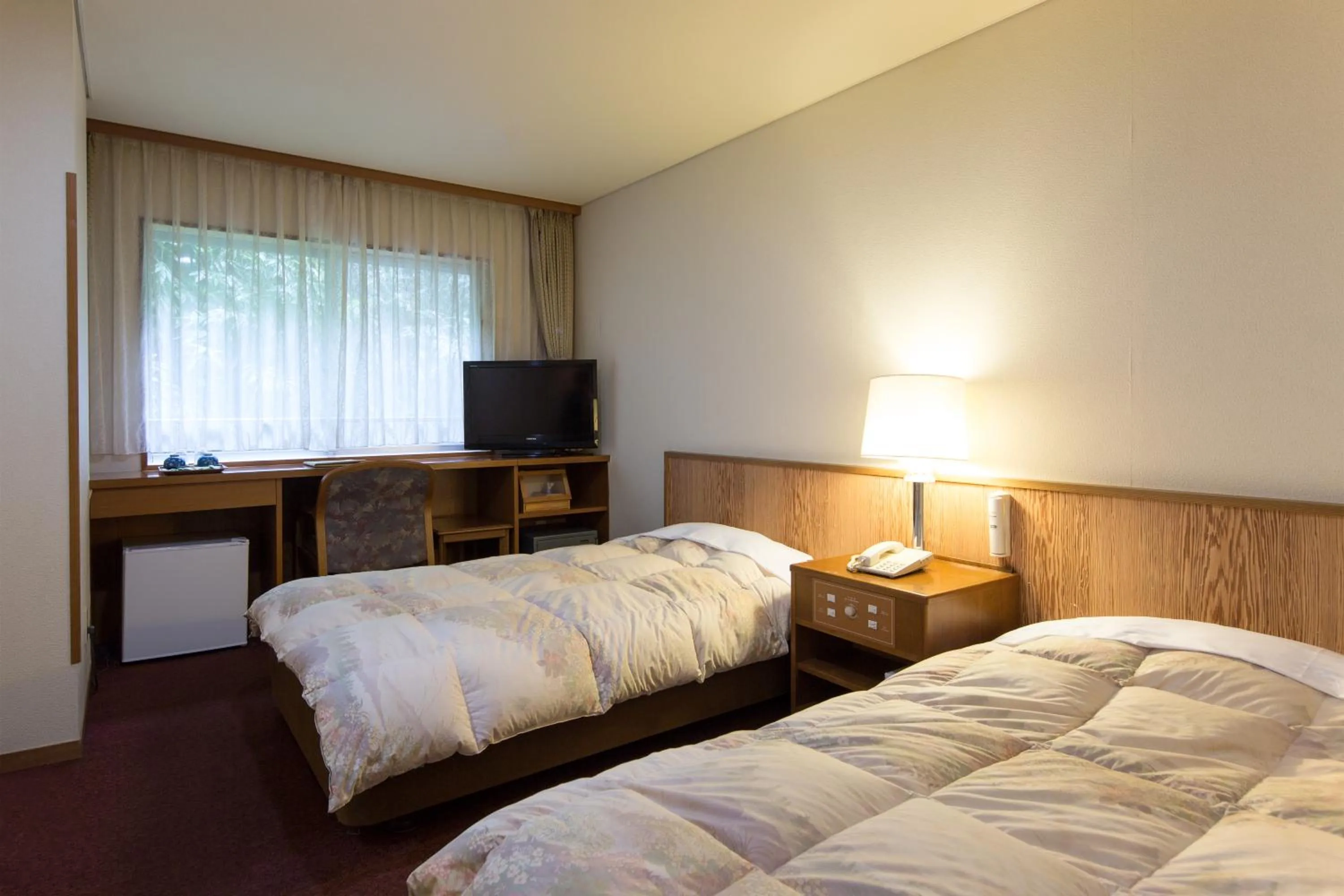 Photo of the whole room, Bed in Noboribetsu Sekisui Tei