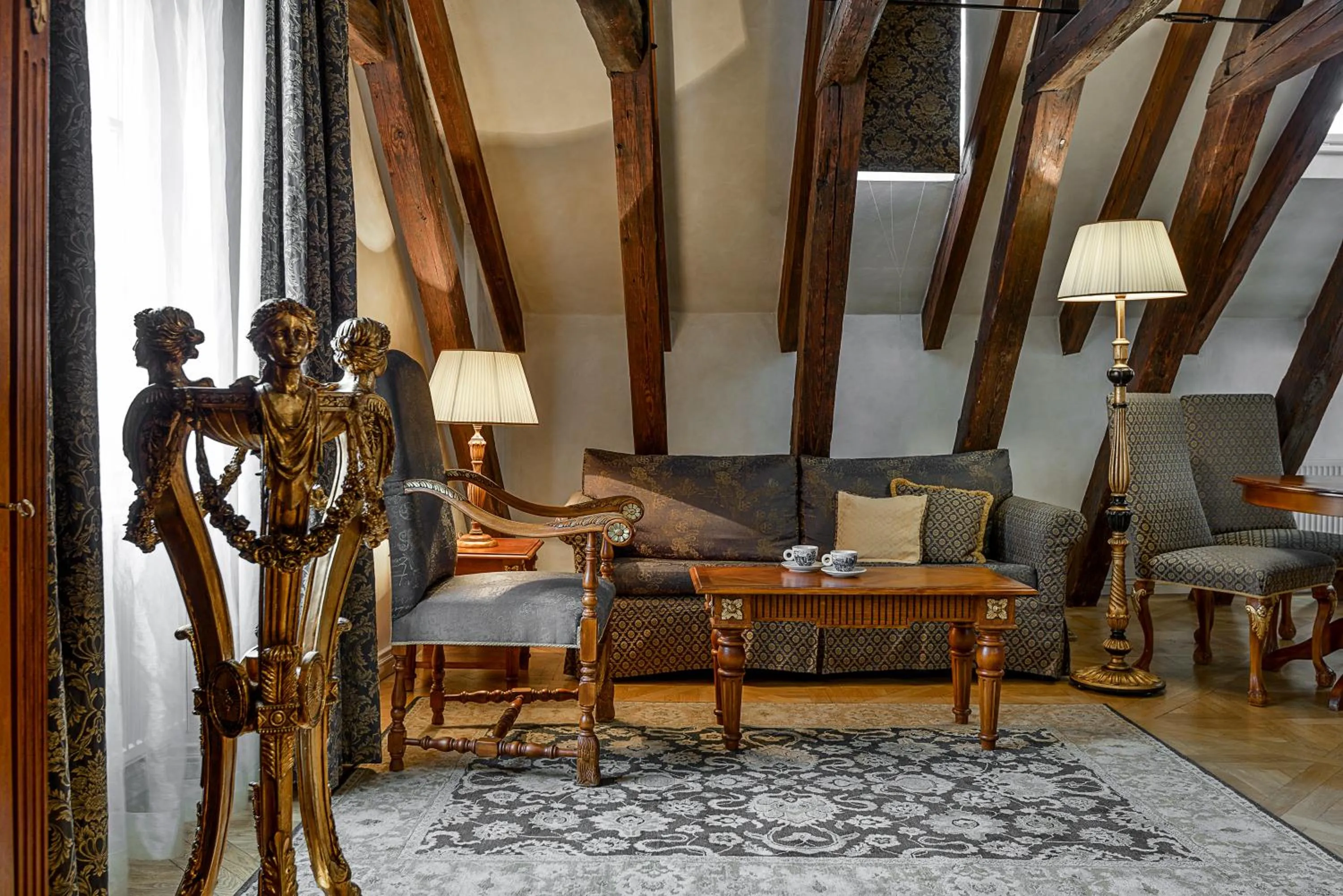 Seating area in Hotel Residence Bijou de Prague