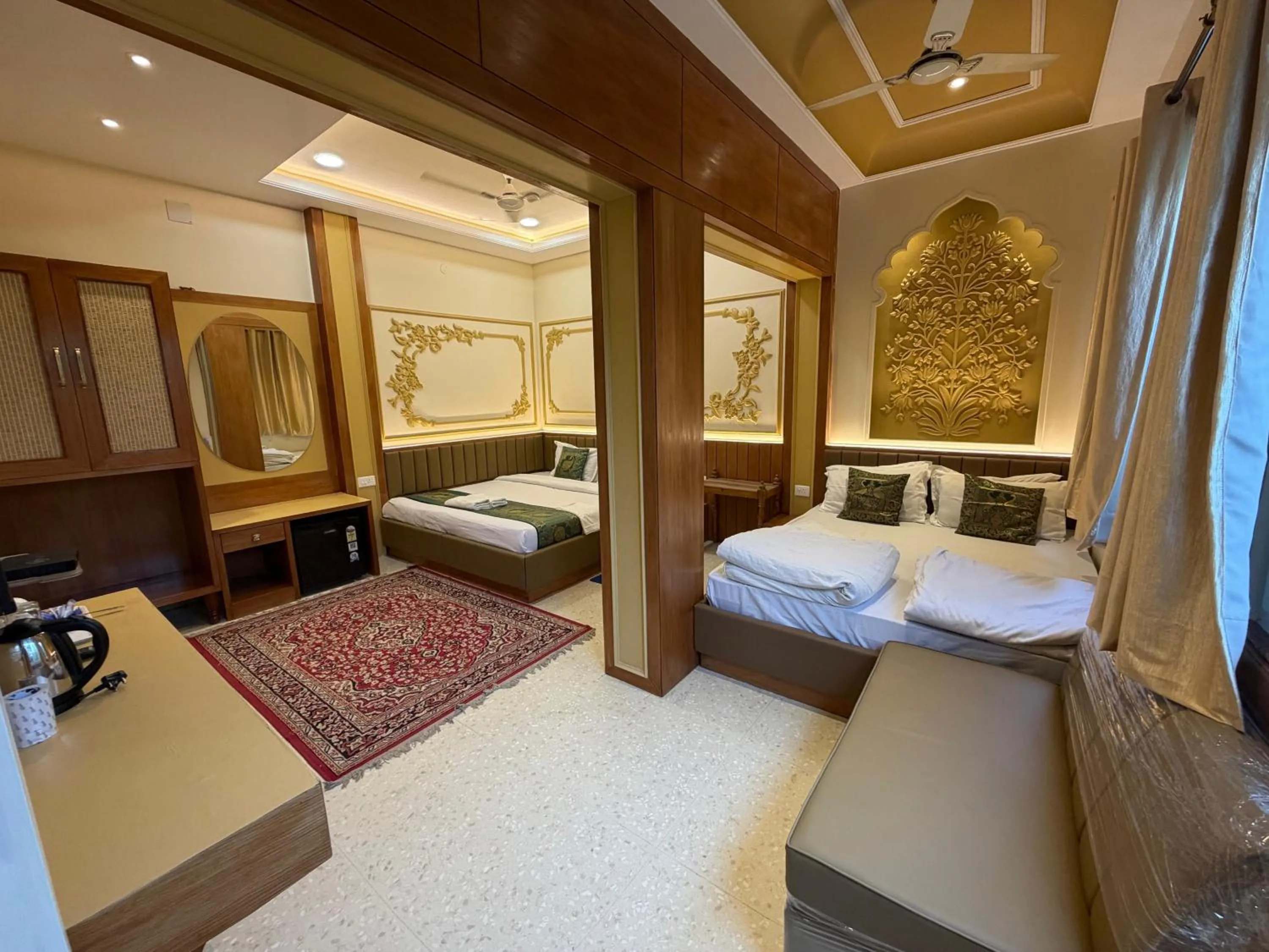 Bed in Hotel Temple On Ganges