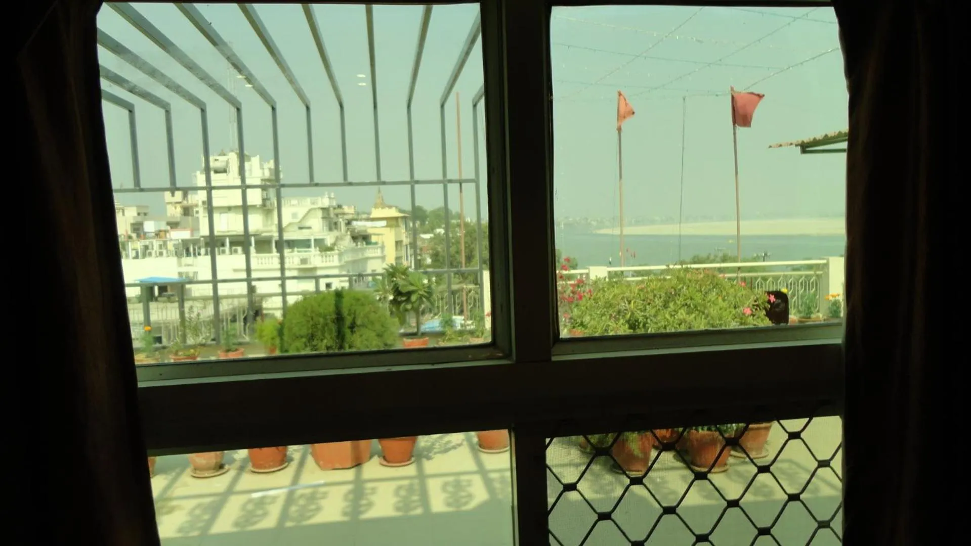 River view in Hotel Temple On Ganges