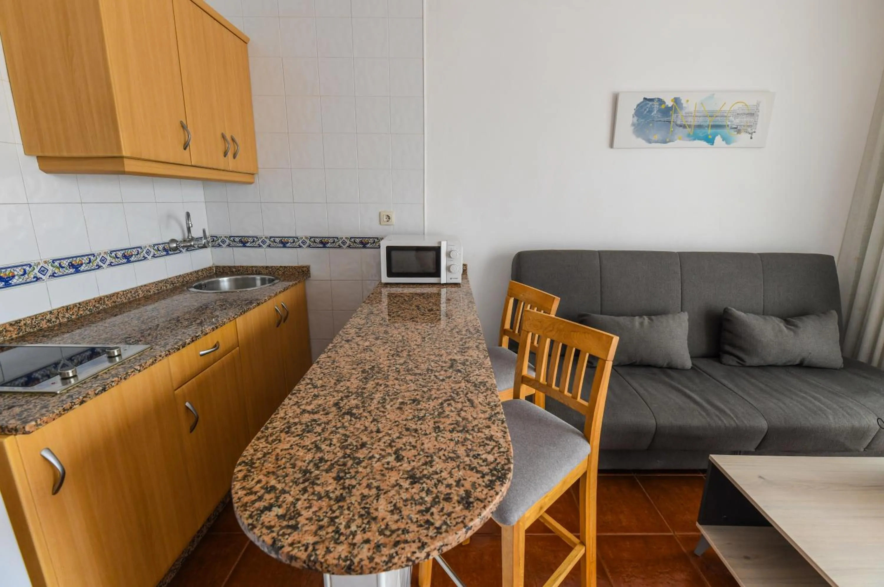 Kitchen or kitchenette in Apartamentos LIVVO Puerto Bello