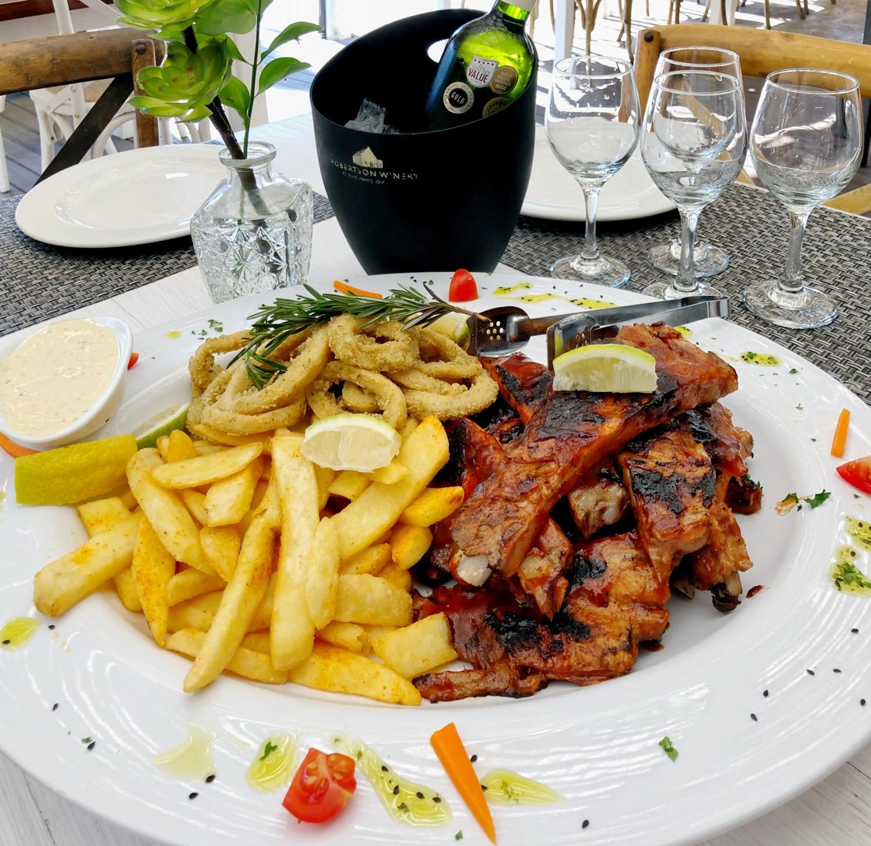 Food close-up in Cape St Francis Resort