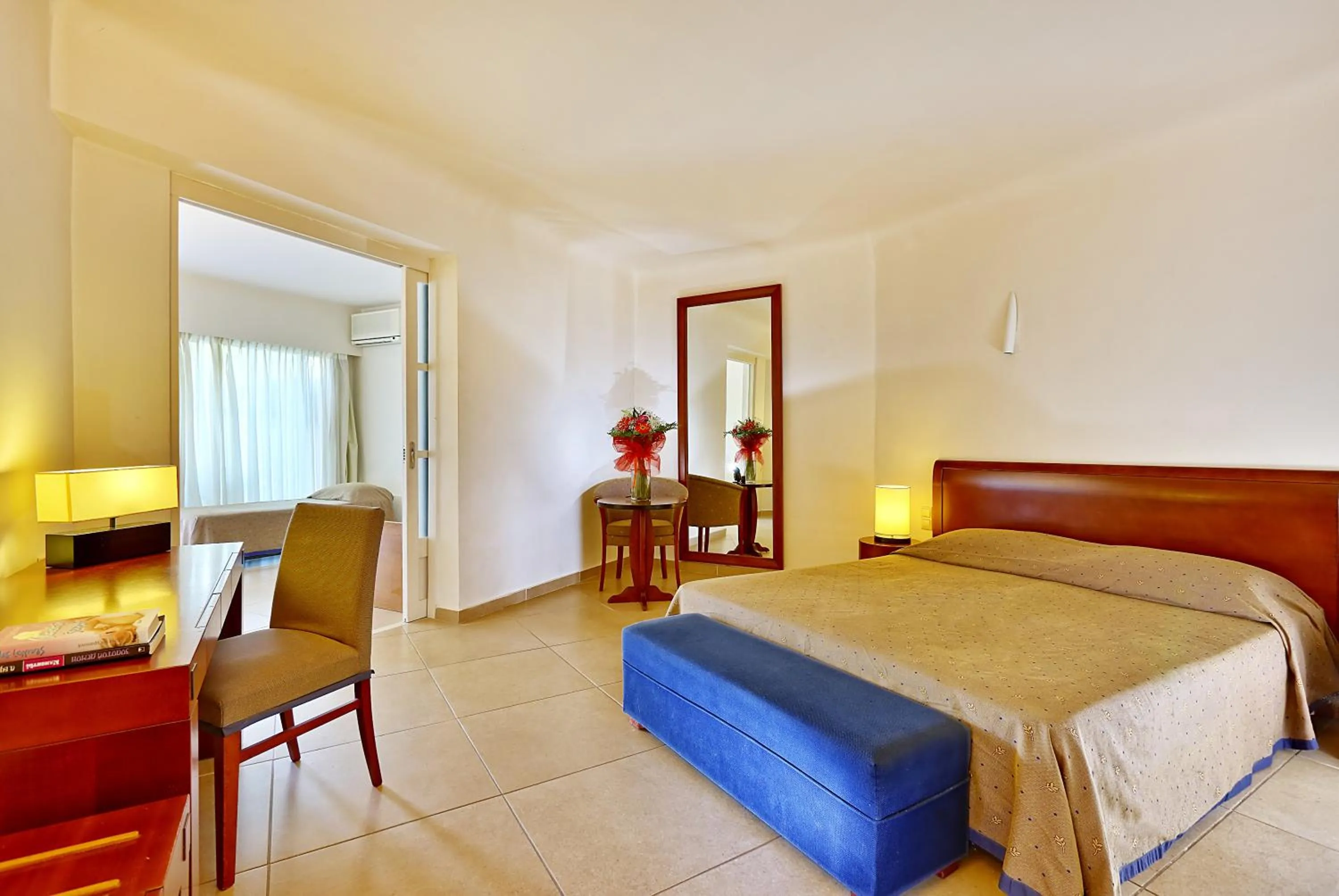 Coffee/tea facilities, Bed in Apollonia Beach Resort & Spa