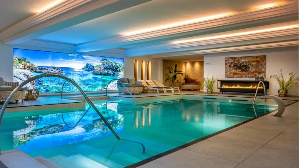 Pool view in salinenparc Design Budget Hotel