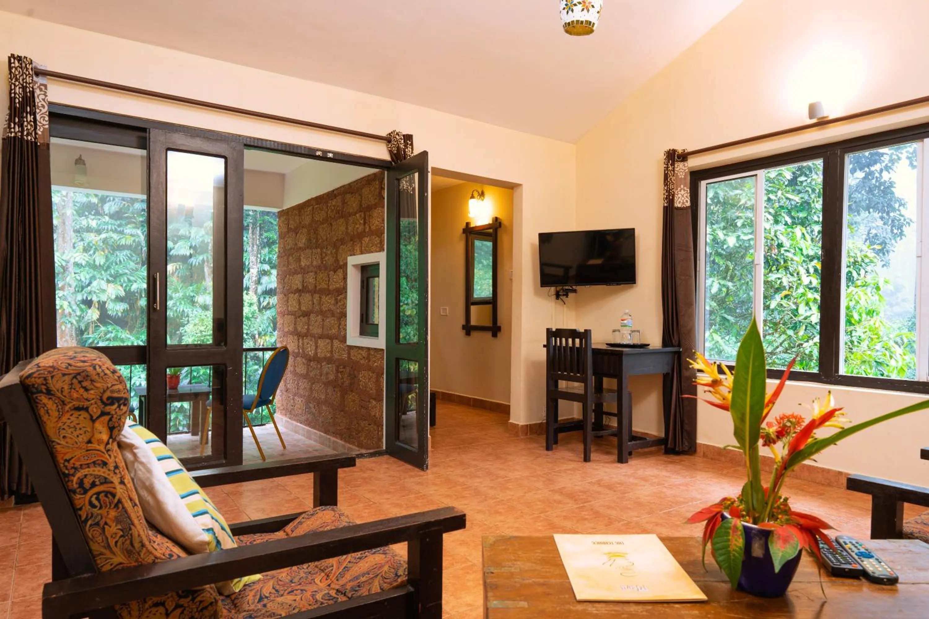 Living room in Falling Waters Munnar