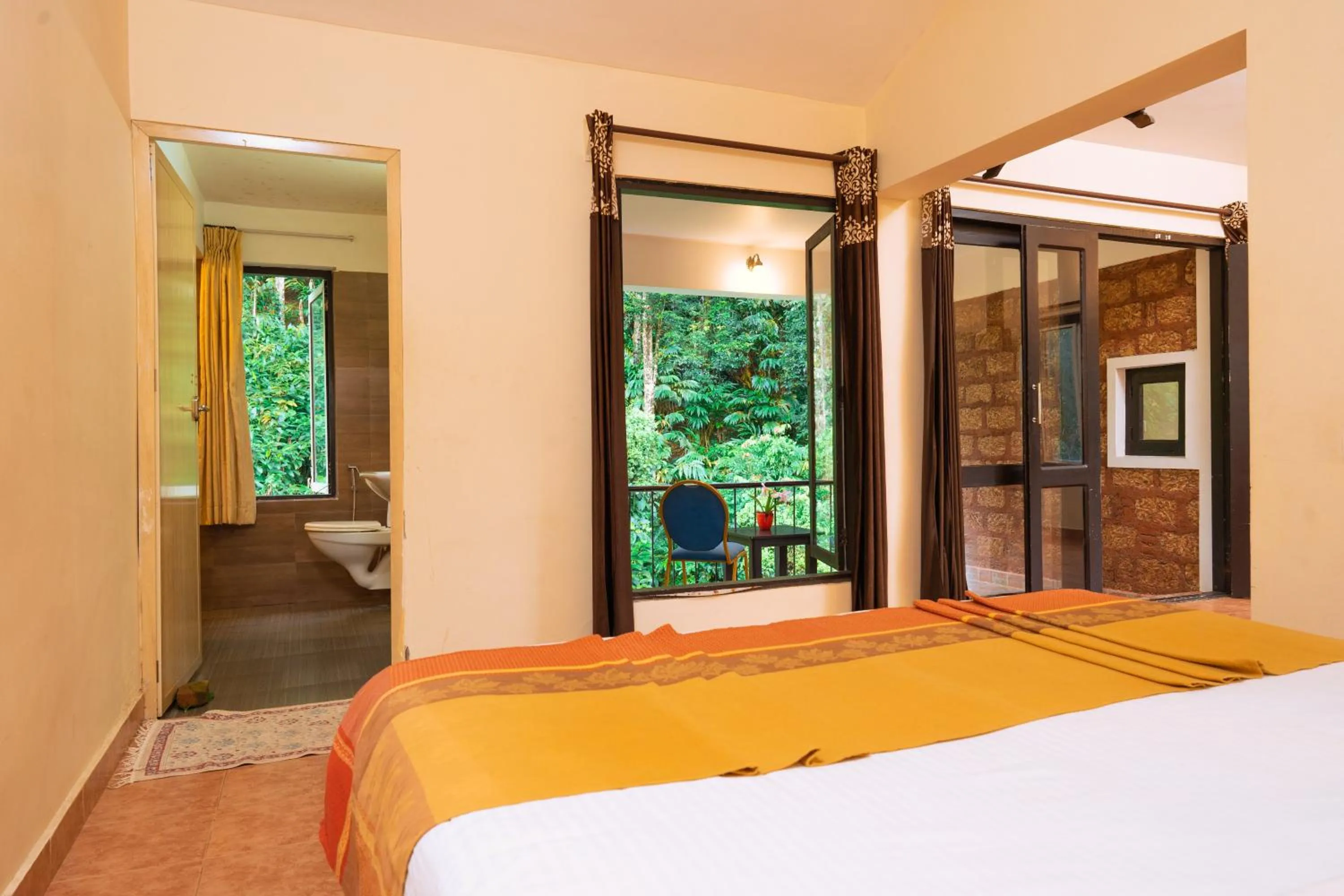 Balcony/Terrace, Bed in Falling Waters Munnar