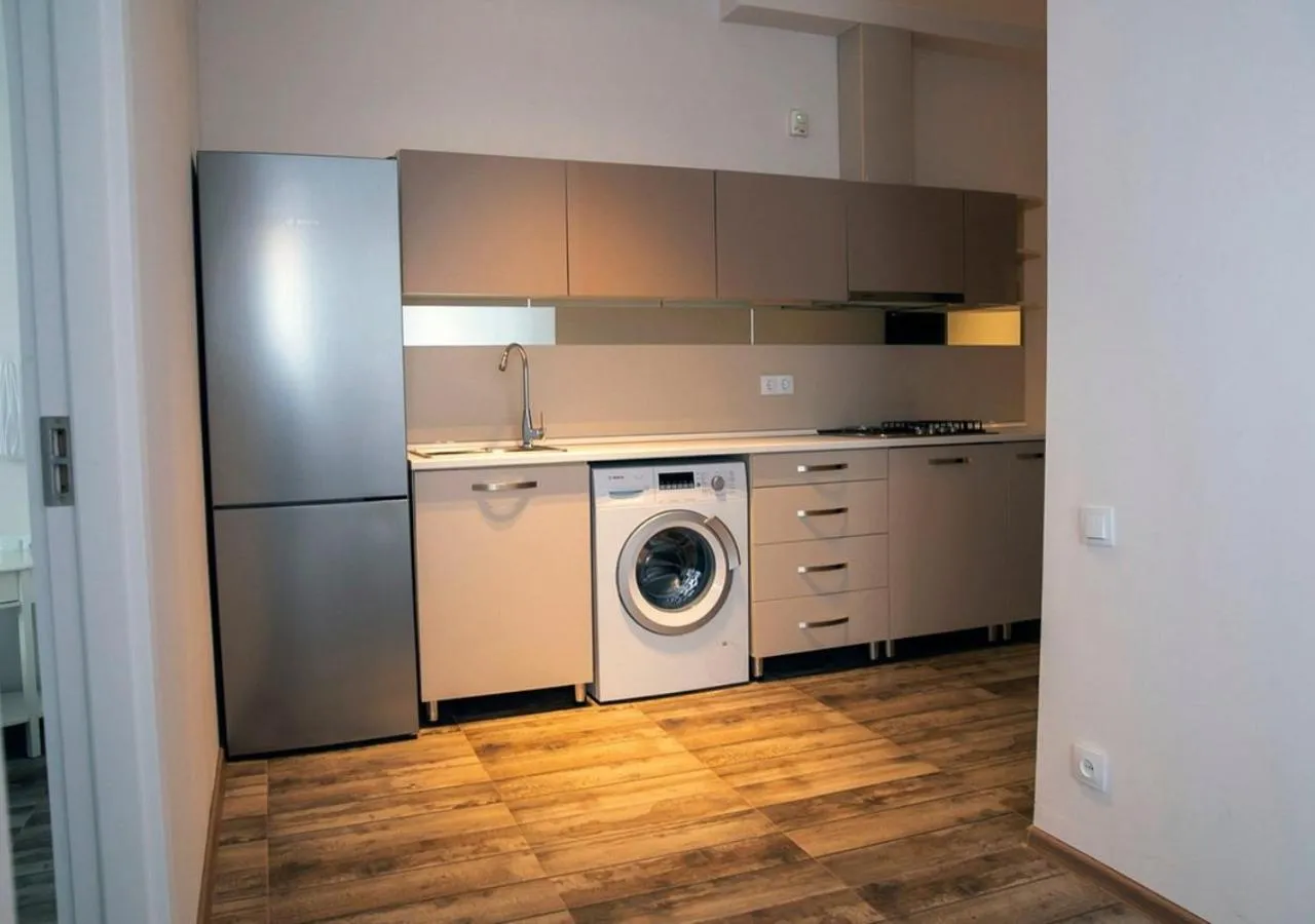 Kitchen or kitchenette in Horizon Batumi Aparthotel