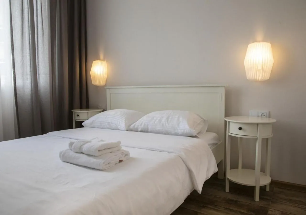 Bedroom, Bed in Horizon Batumi Aparthotel
