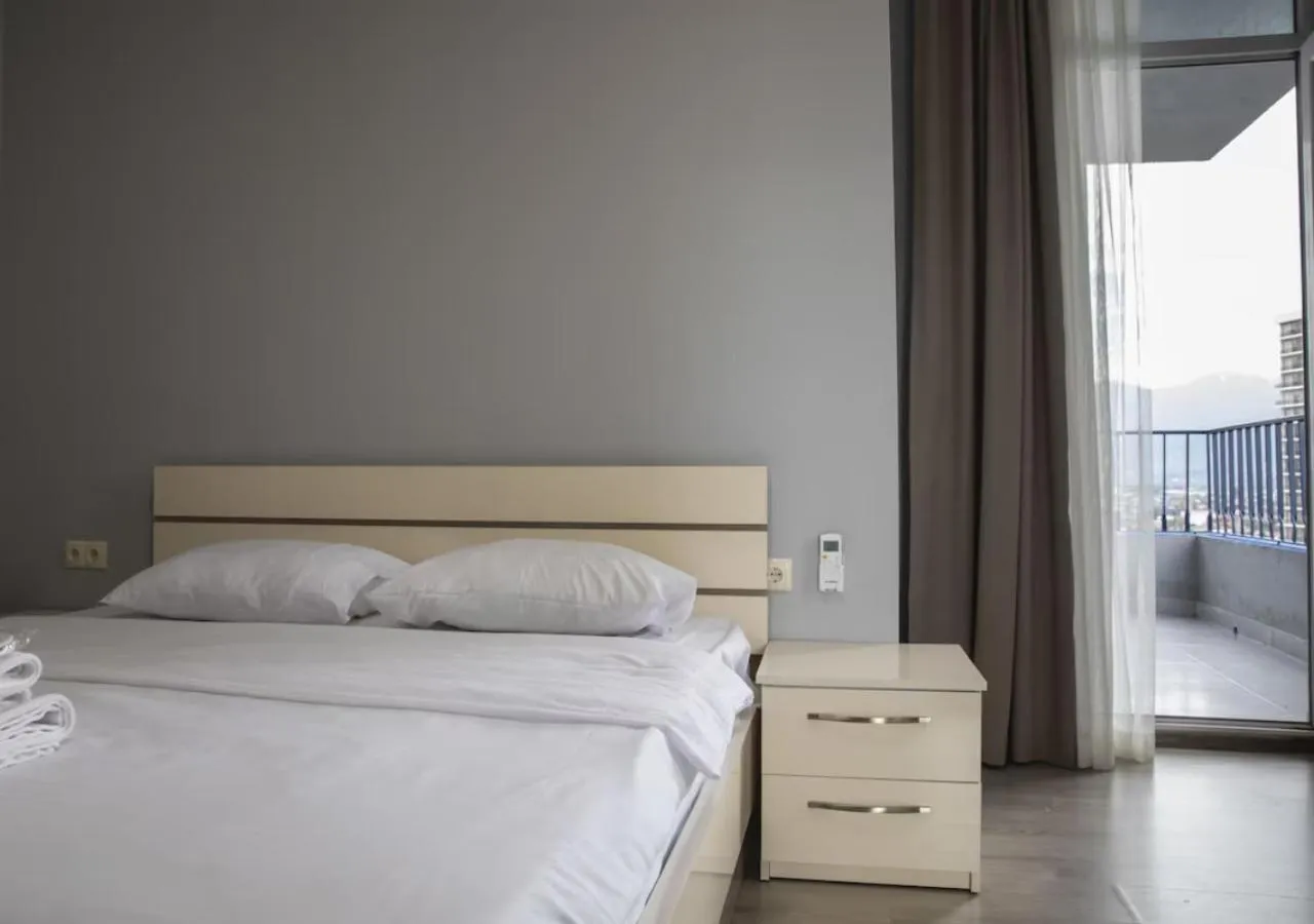 Balcony/Terrace, Bed in Horizon Batumi Aparthotel