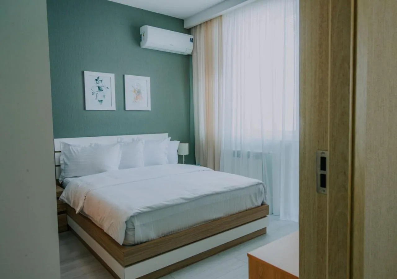 Bedroom, Bed in Horizon Batumi Aparthotel