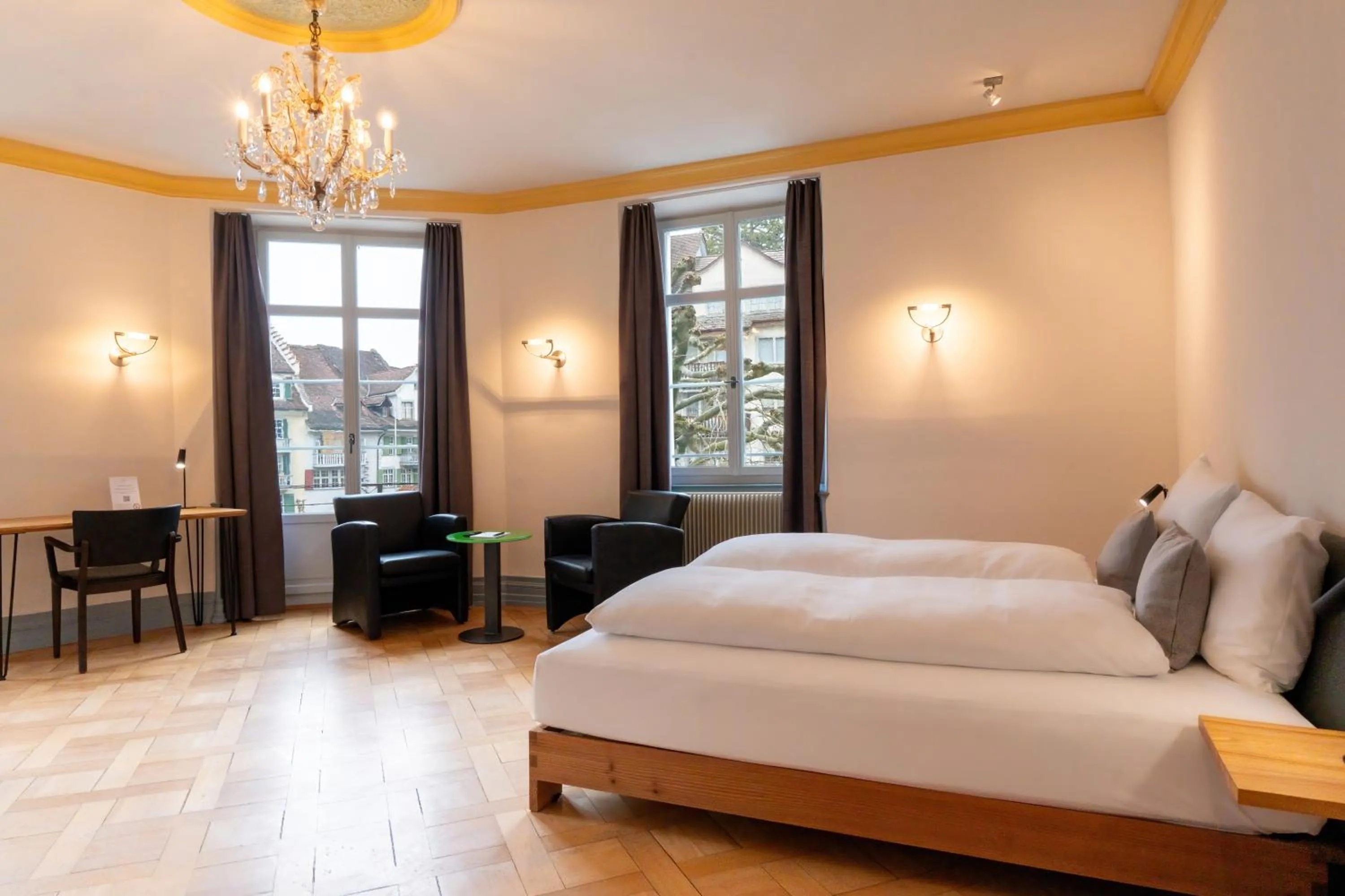 Bed in Hotel Le Lion - Self Check-in