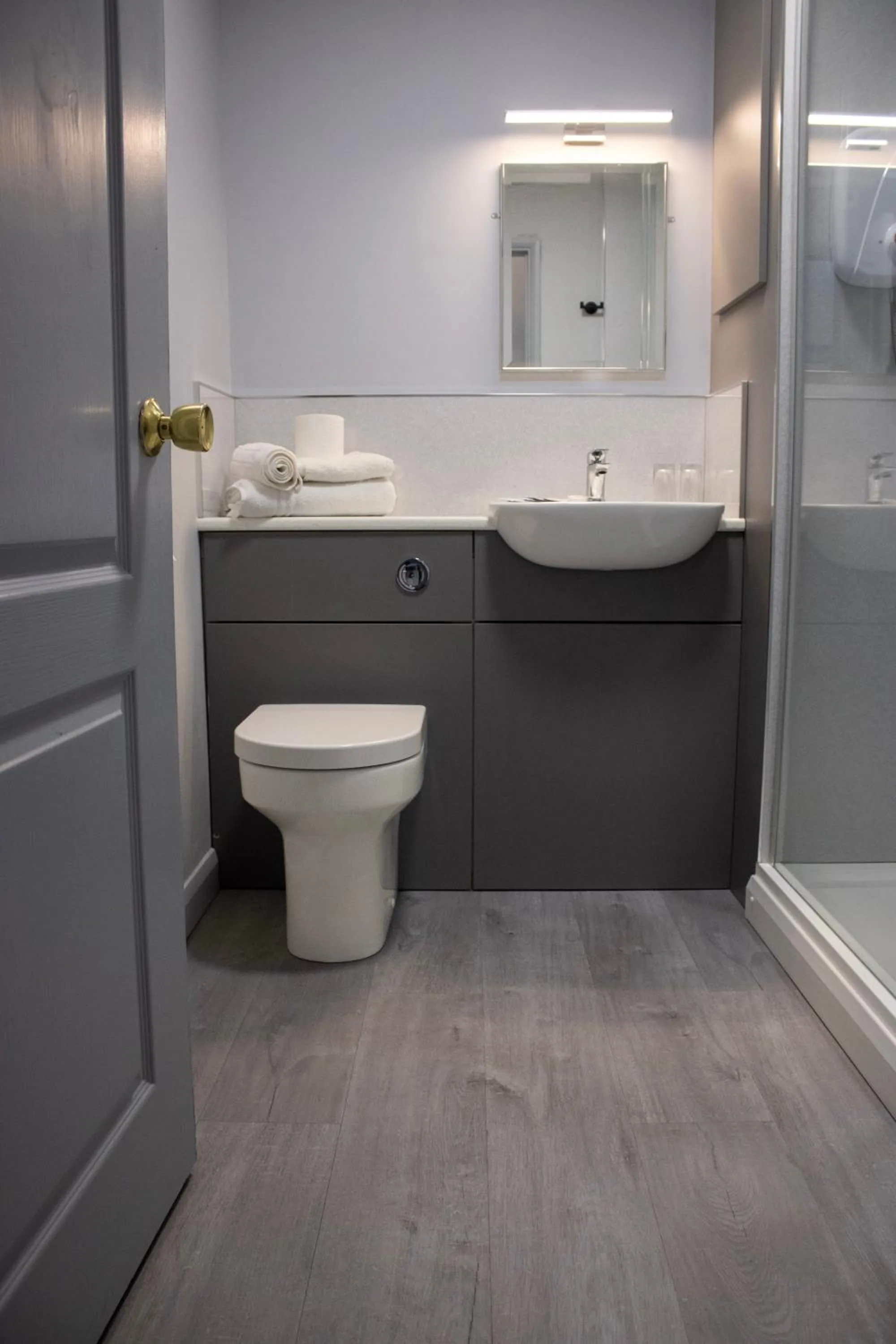 Toilet in Littleover Lodge Hotel