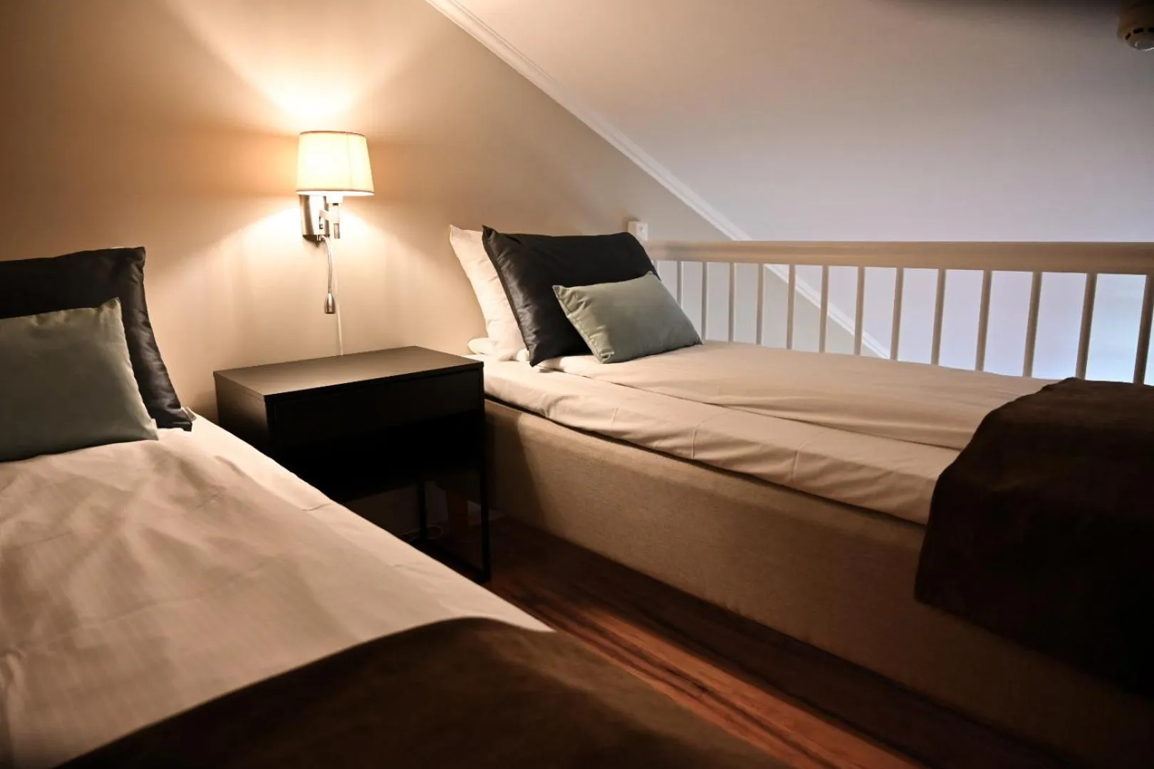 Bed in Hotel Frøya