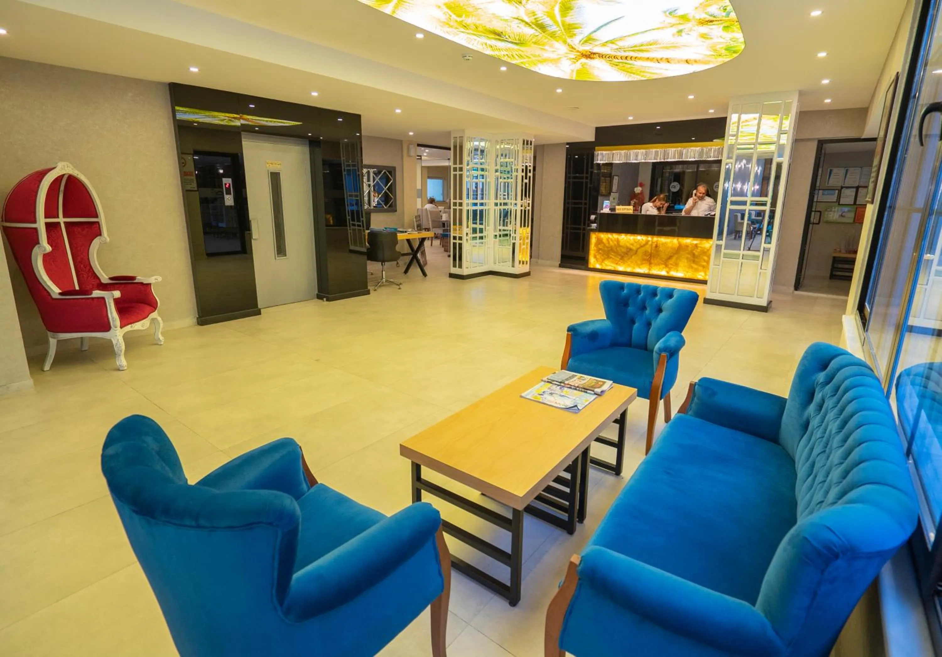 Seating area in Azak Beach Hotel