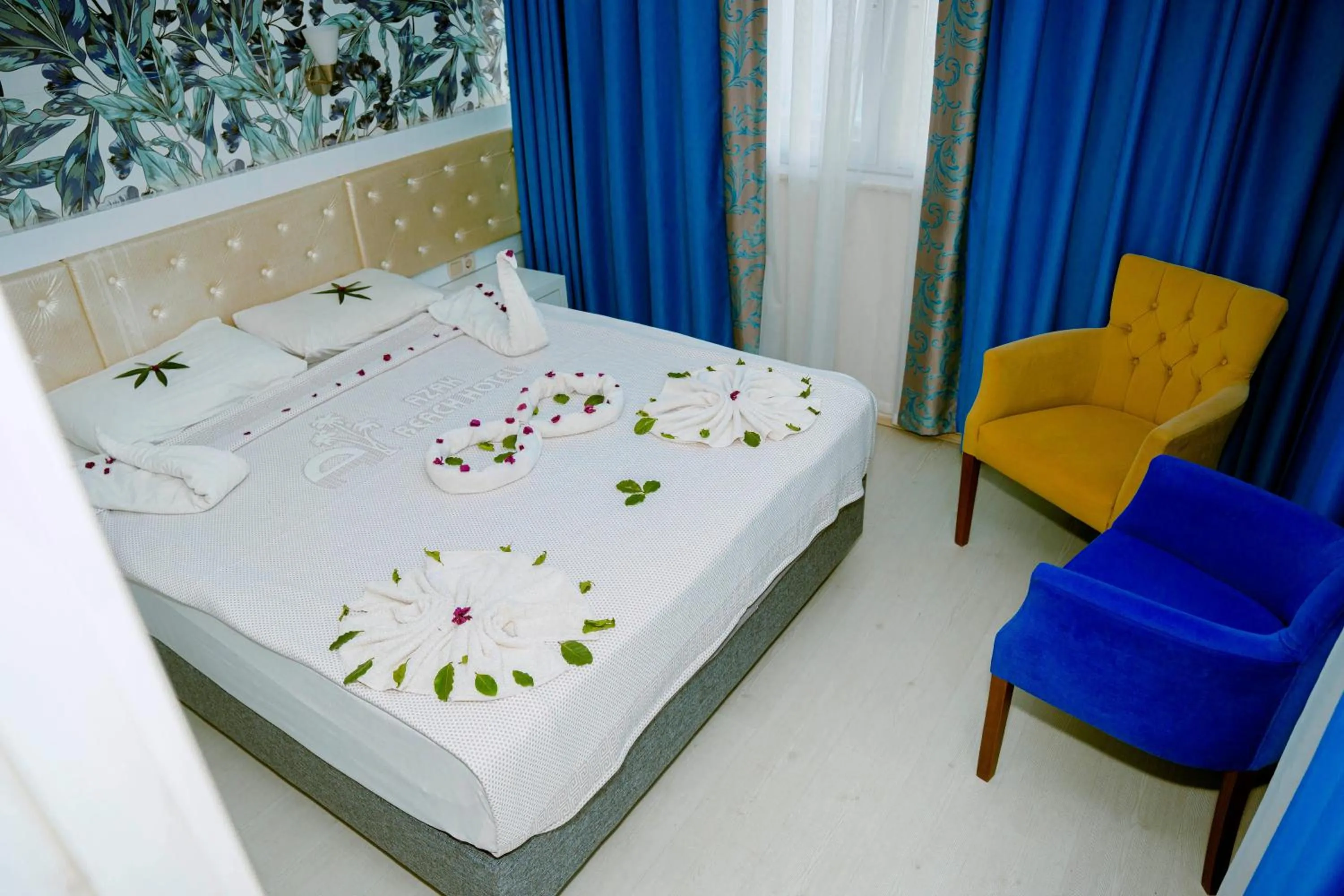 Bed in Azak Beach Hotel