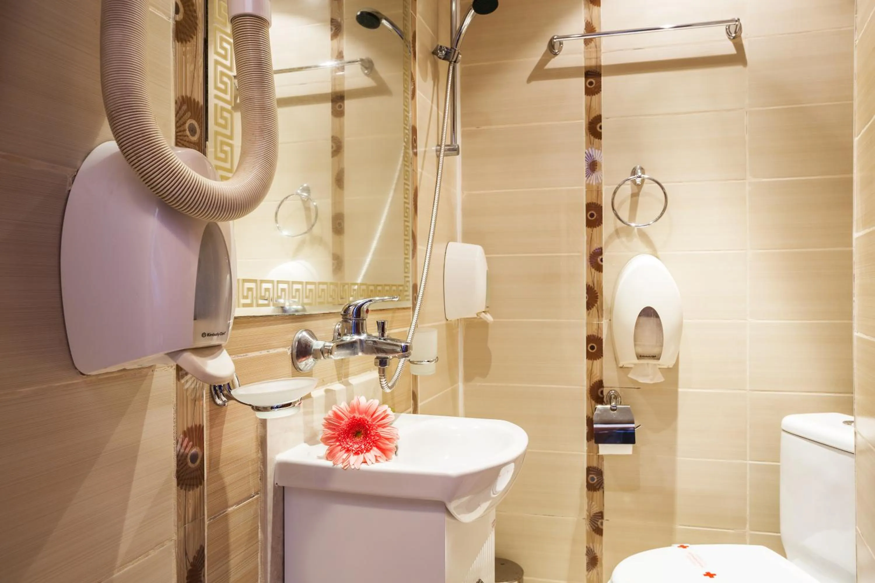 Bathroom in Family Hotel Romantika