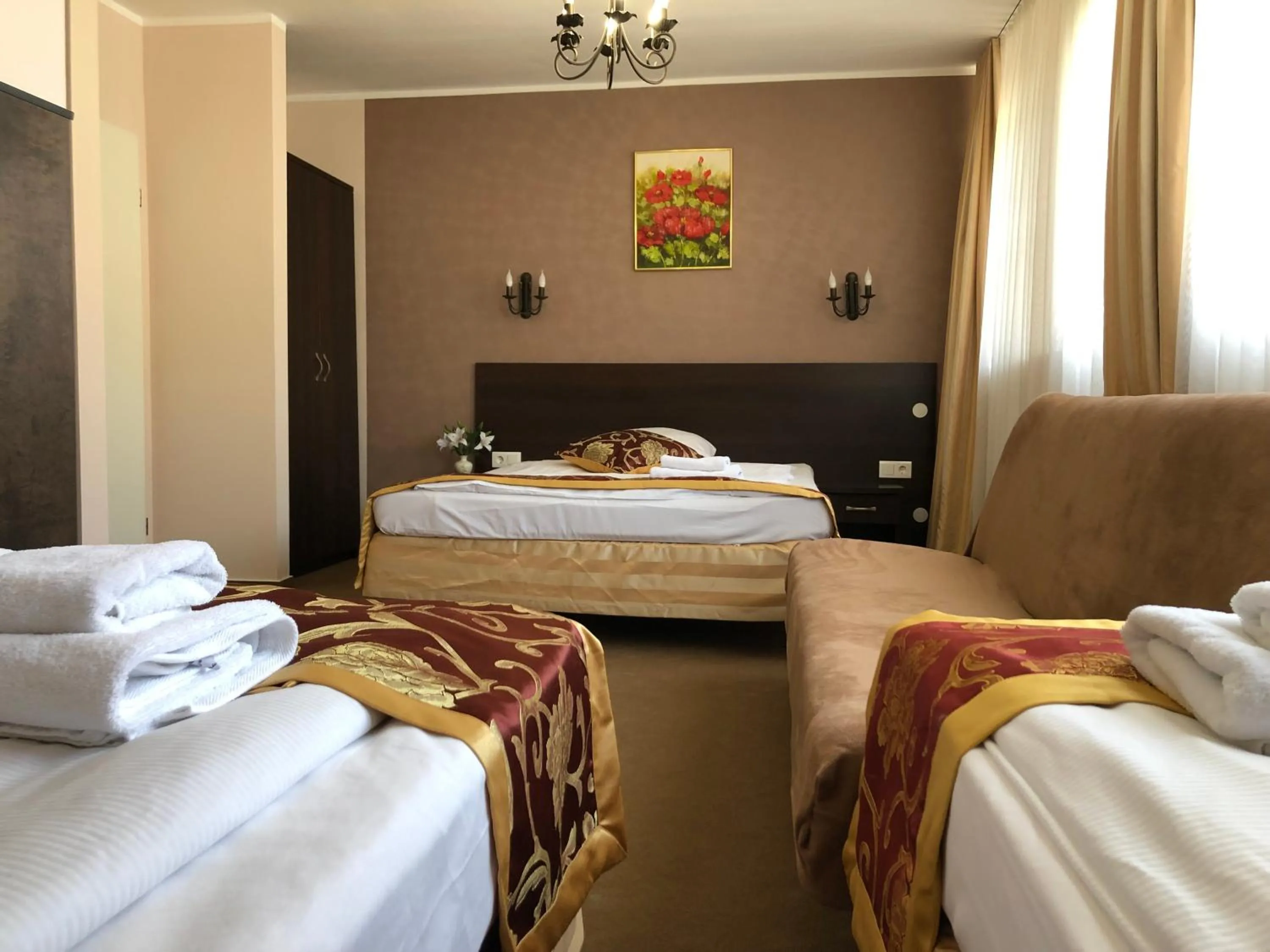 Bed in Atlas Berlin Hotel