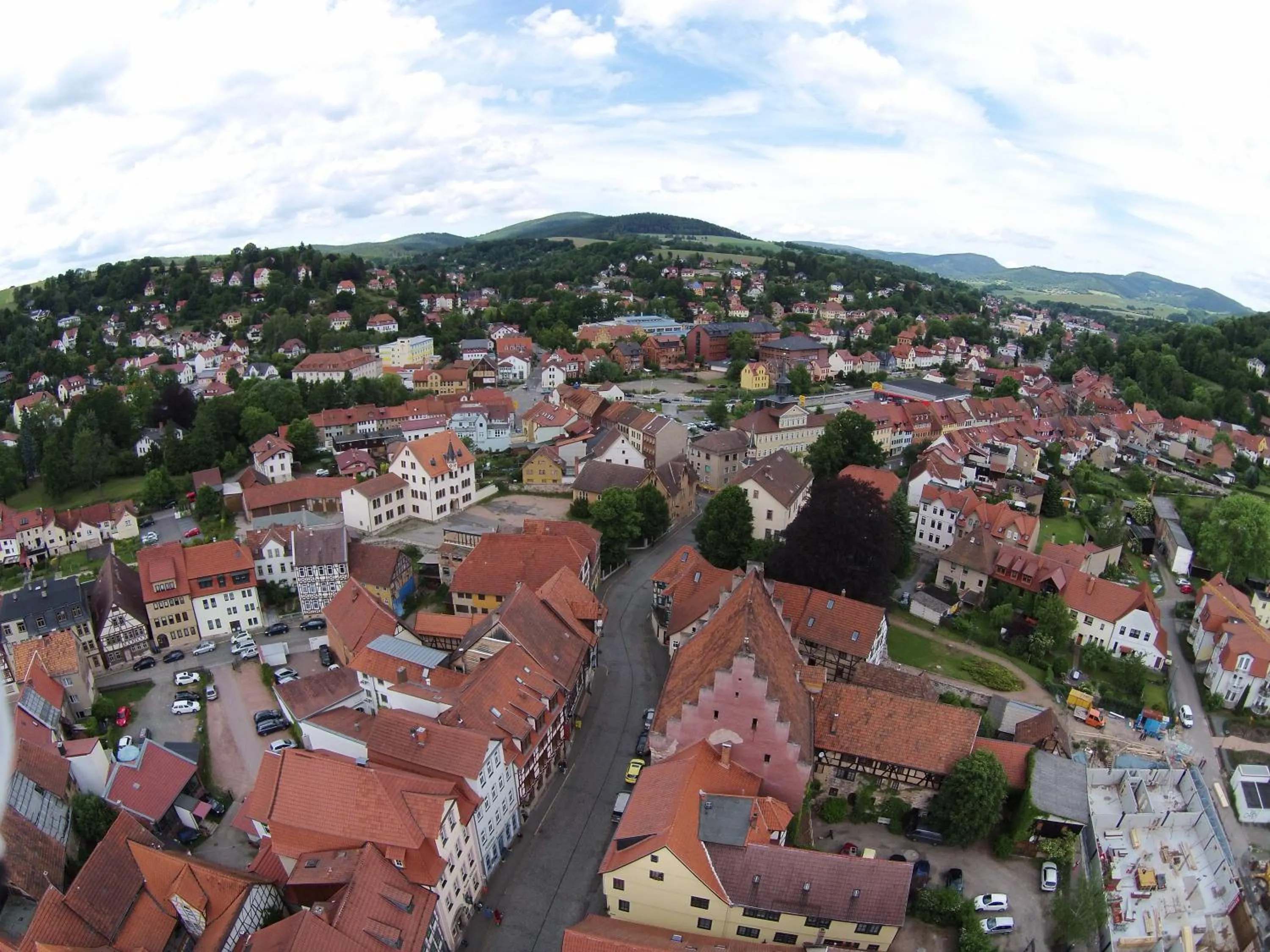 City view in Grünes Tor