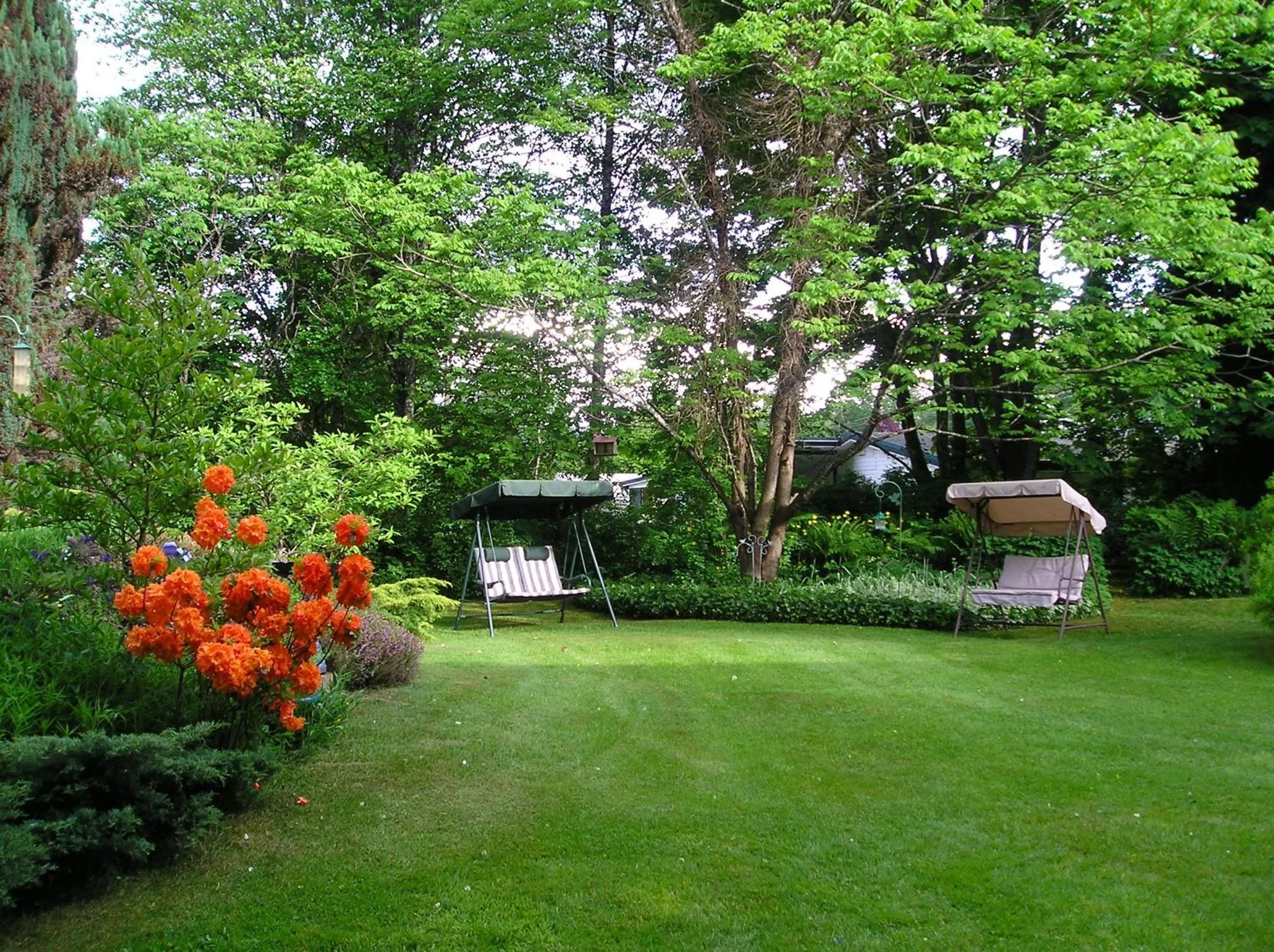 Garden in Cedar Wood Lodge Bed & Breakfast Inn