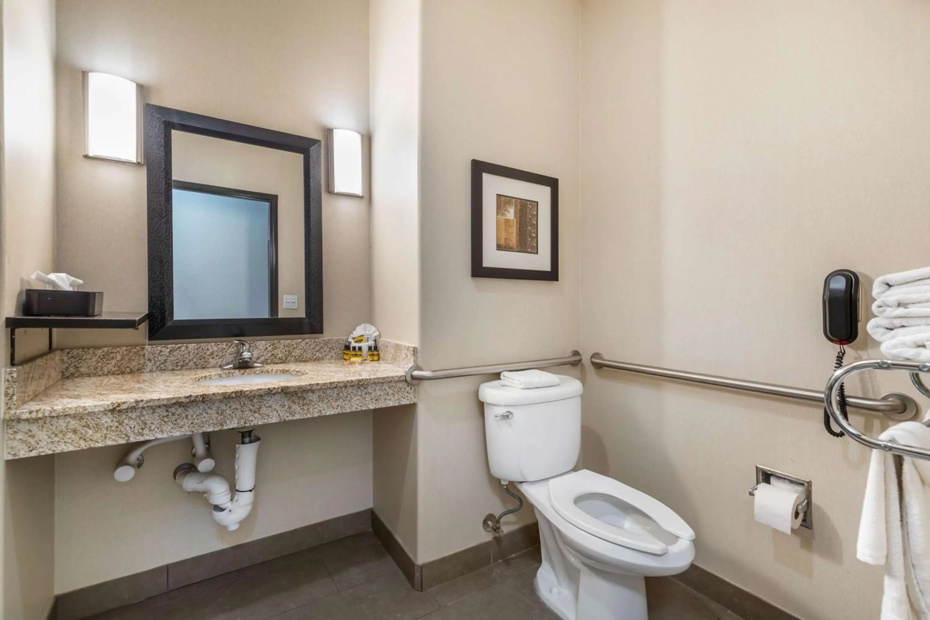 Bathroom in Best Western Plus Lackland Hotel and Suites.