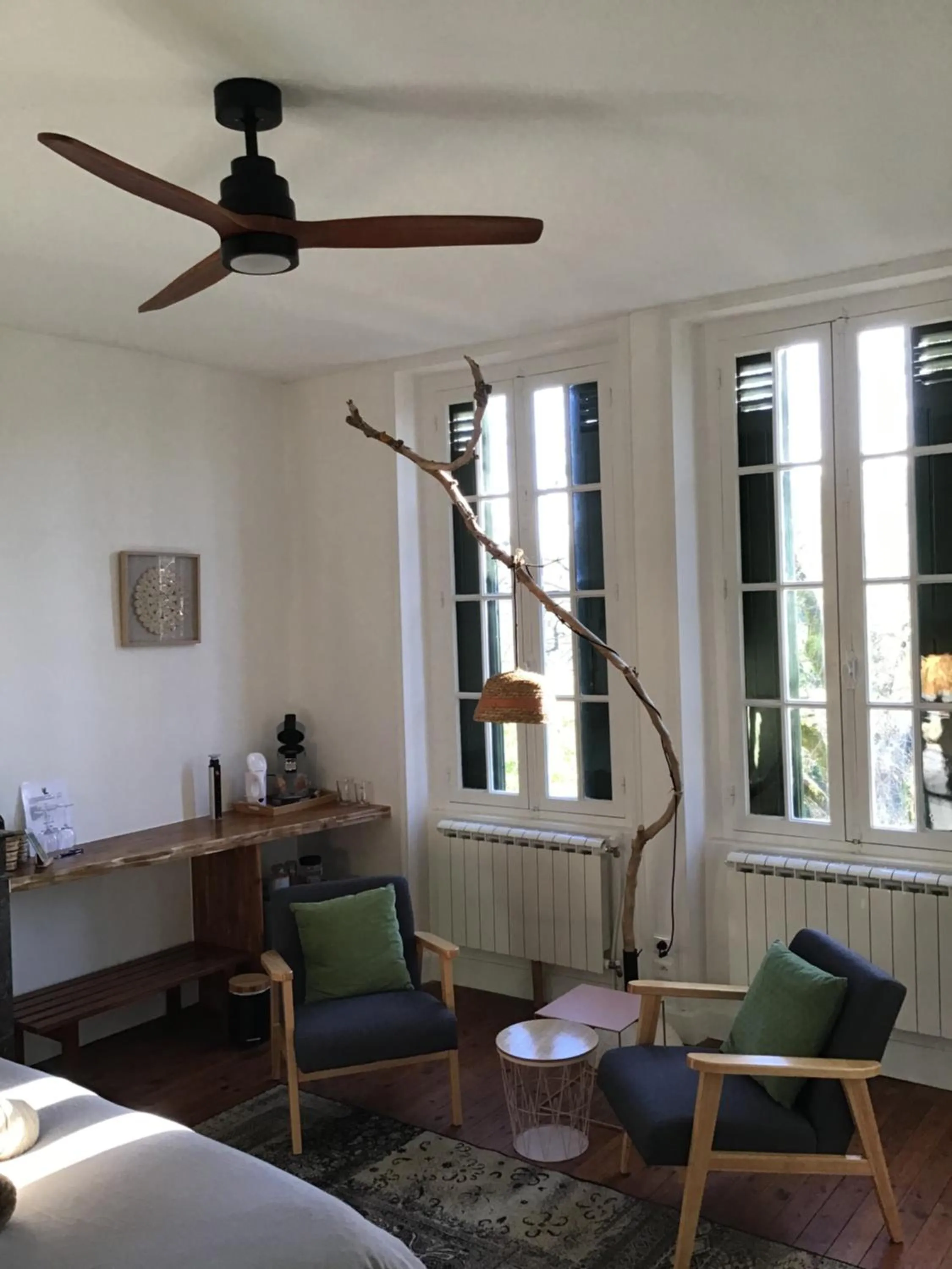 fireplace in Villa Léovil