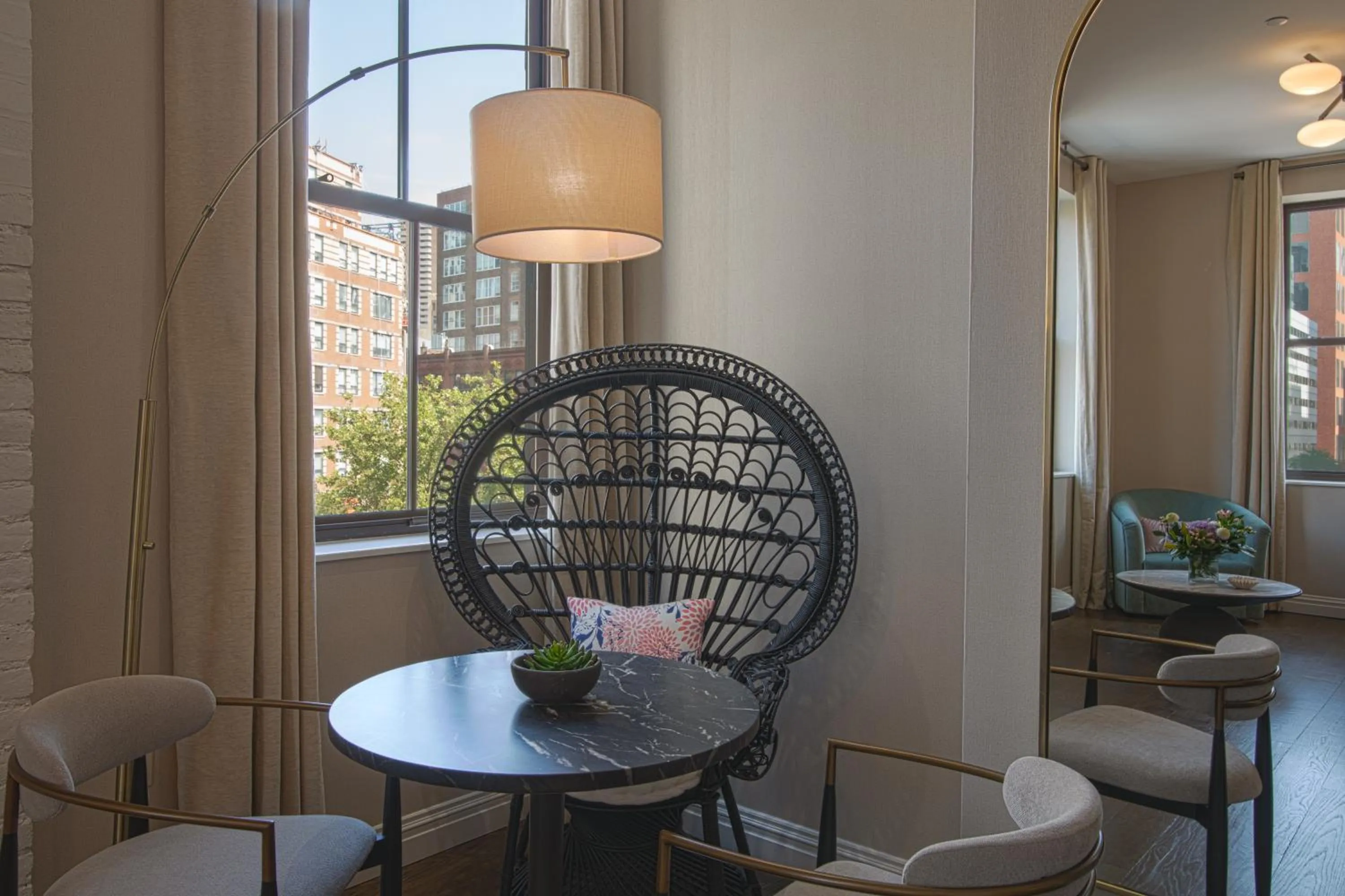 Seating area in The Frederick Hotel Tribeca
