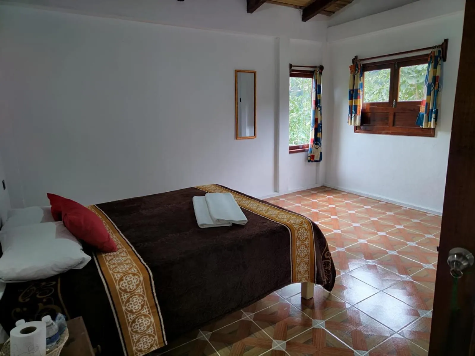 Bed in Hotel Coyopolan