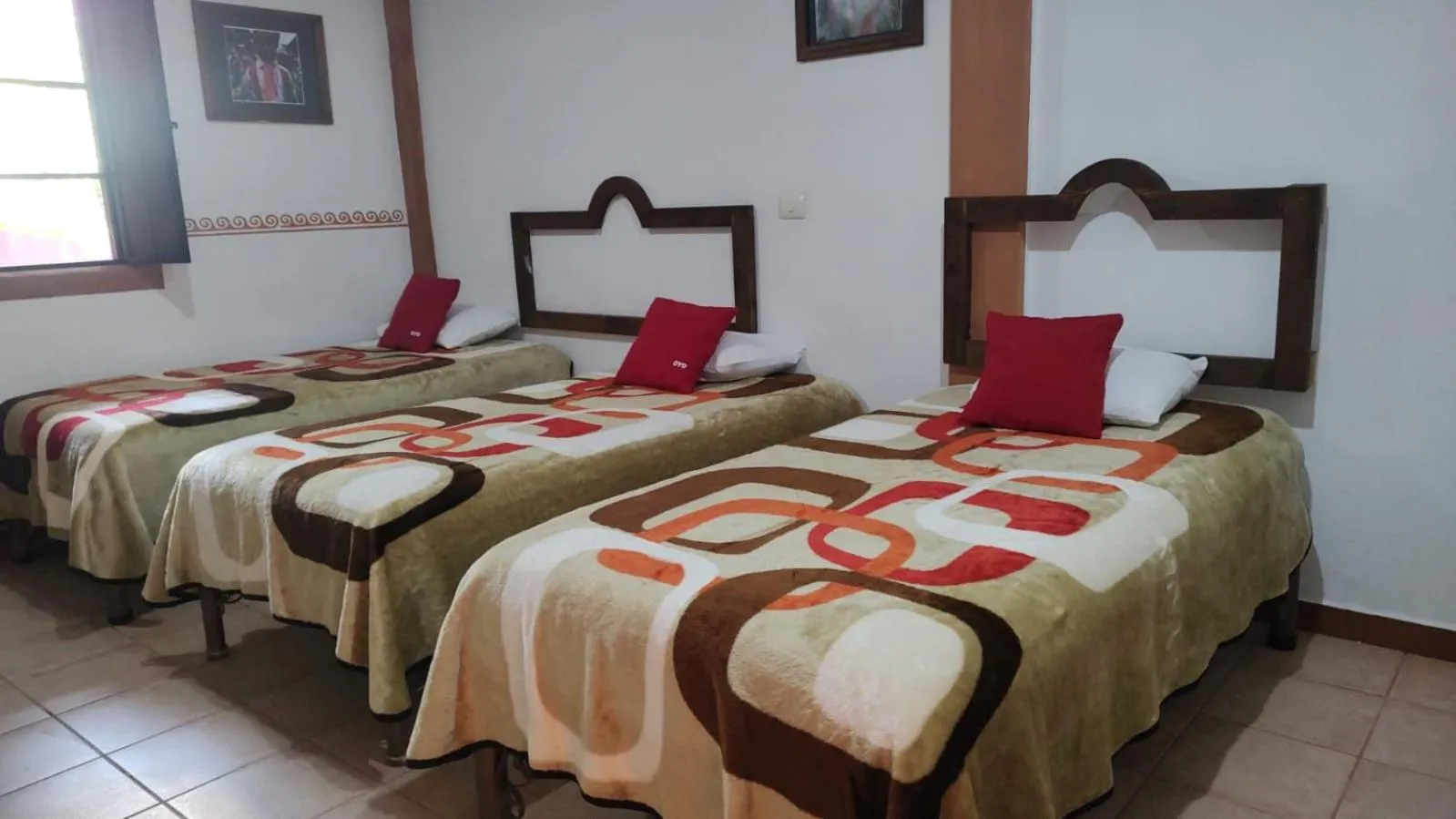 Bed in Hotel Coyopolan