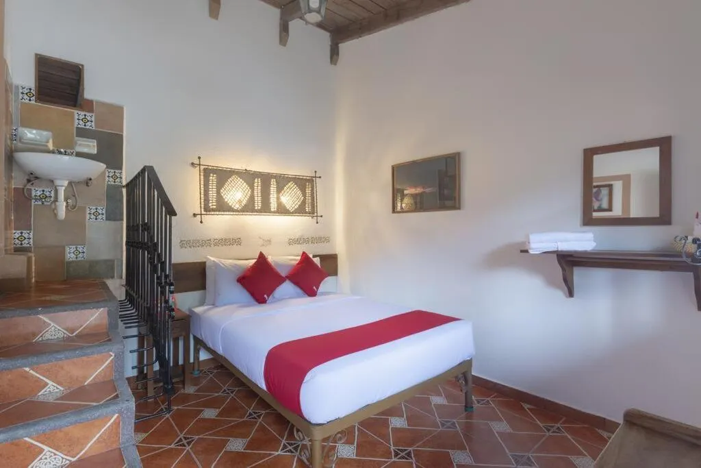 Bed in Hotel Coyopolan