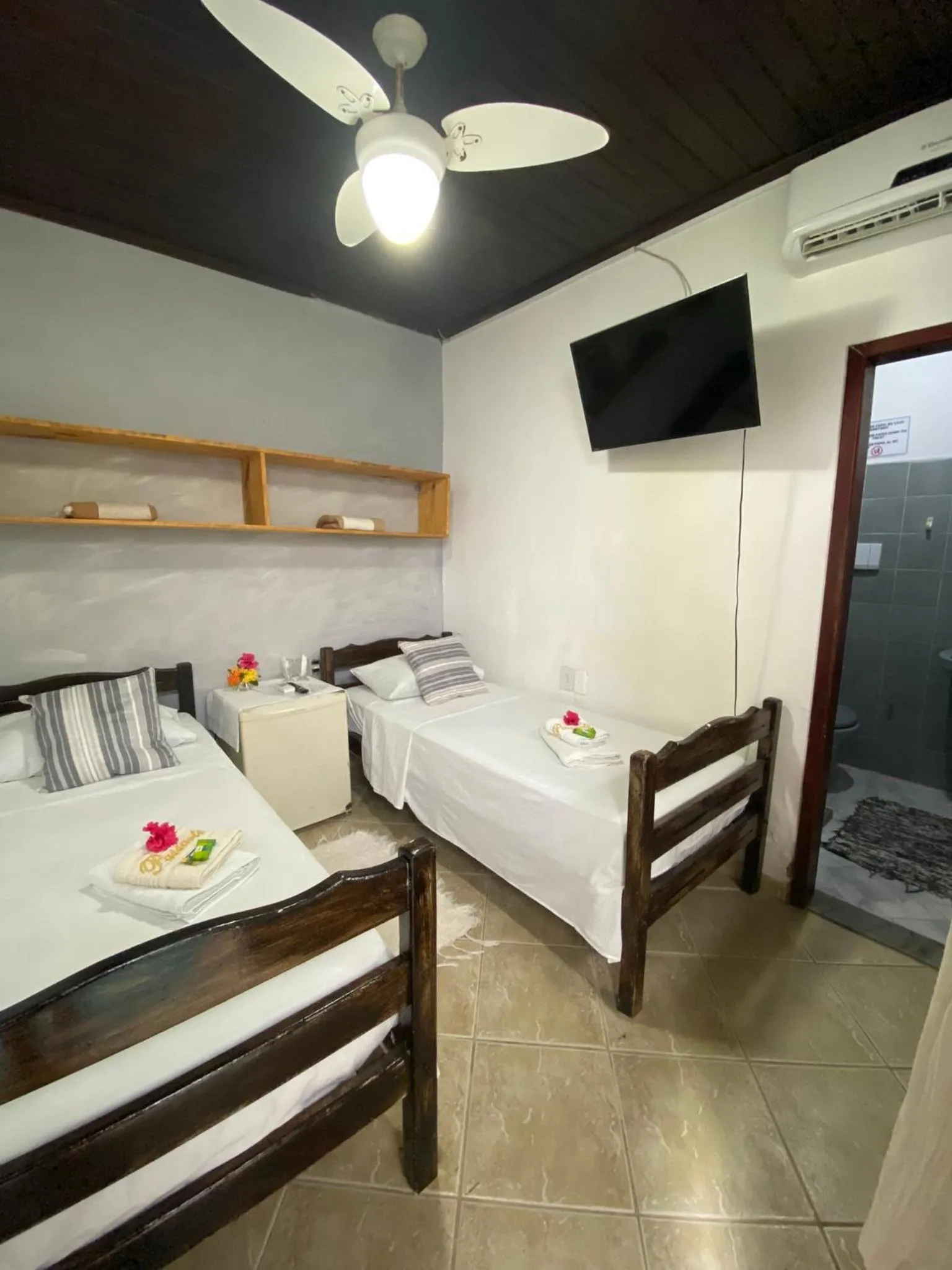 TV and multimedia, Bed in Pousada E Restaurante Passart