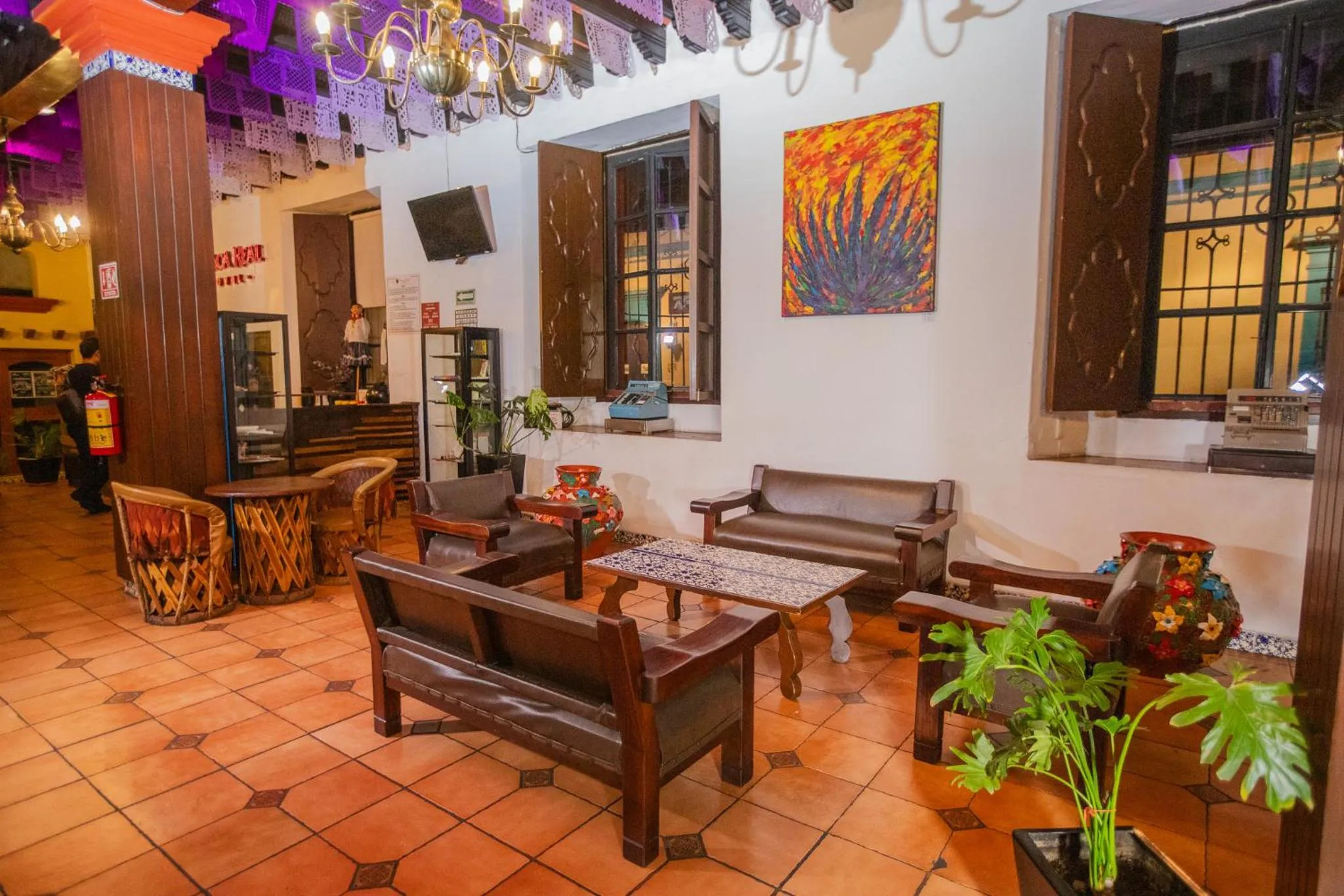 Lobby or reception in Hotel Oaxaca Real