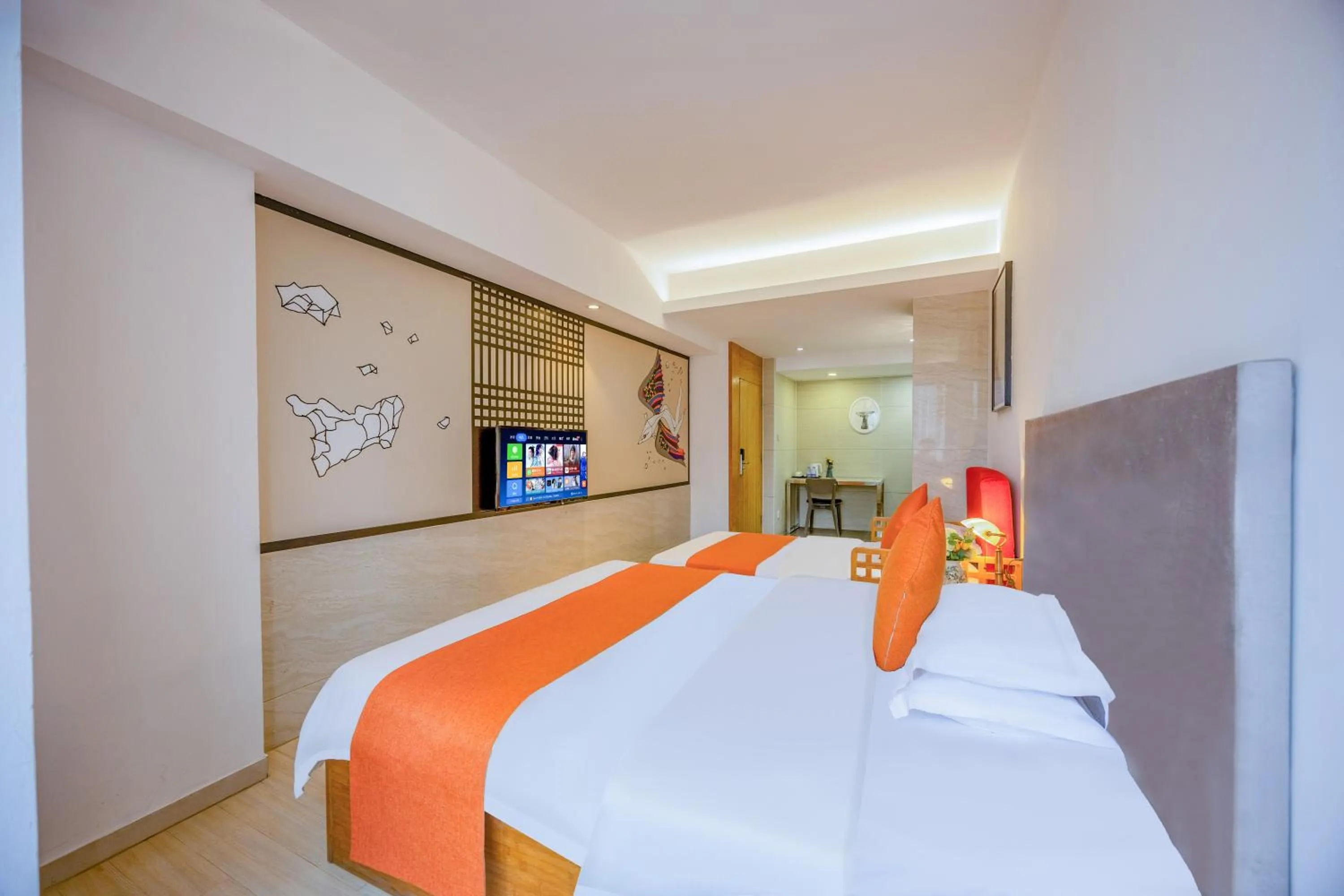 Photo of the whole room, Bed in Guangzhou Timmy Hotel