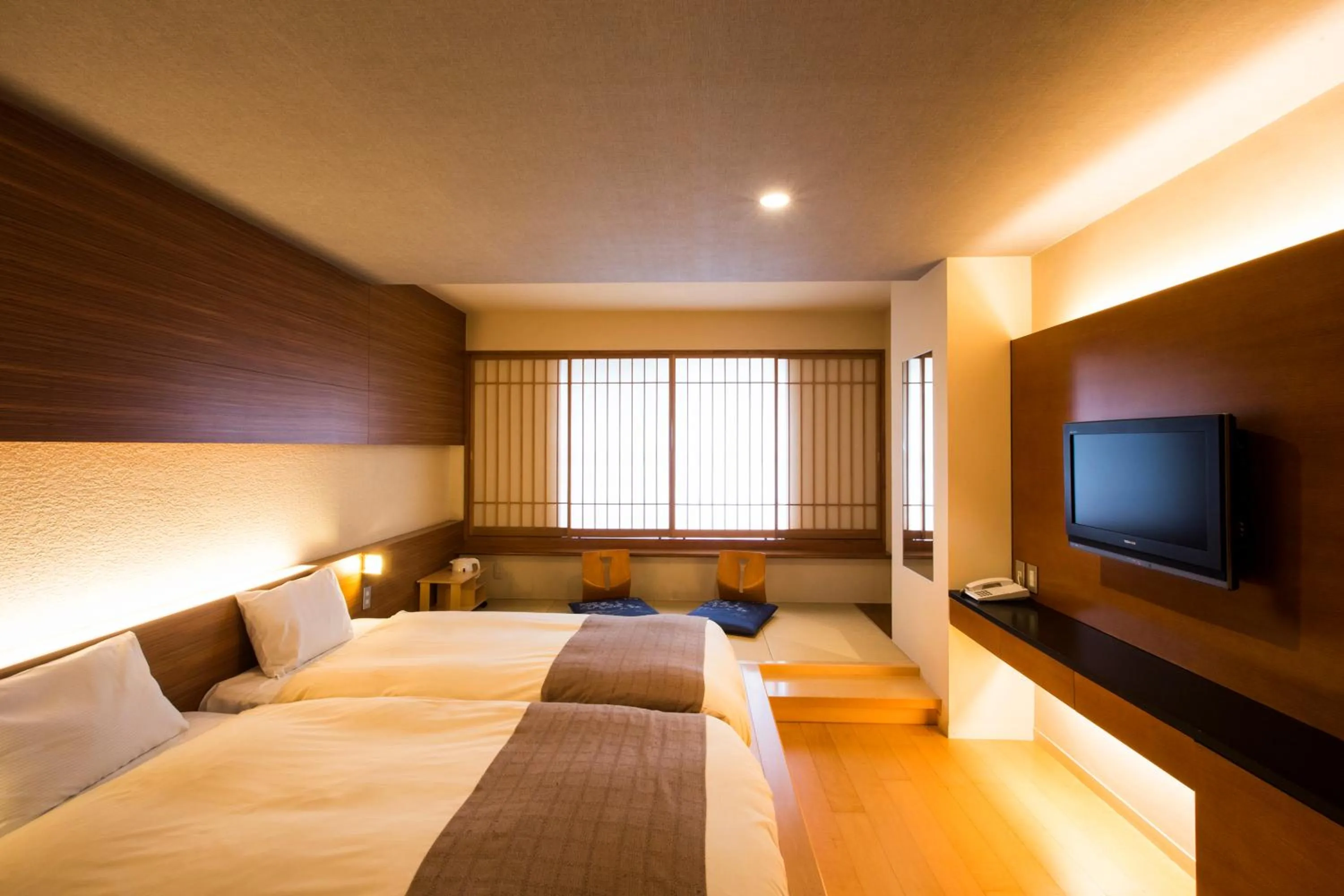 Photo of the whole room, Bed in Choyo Tei