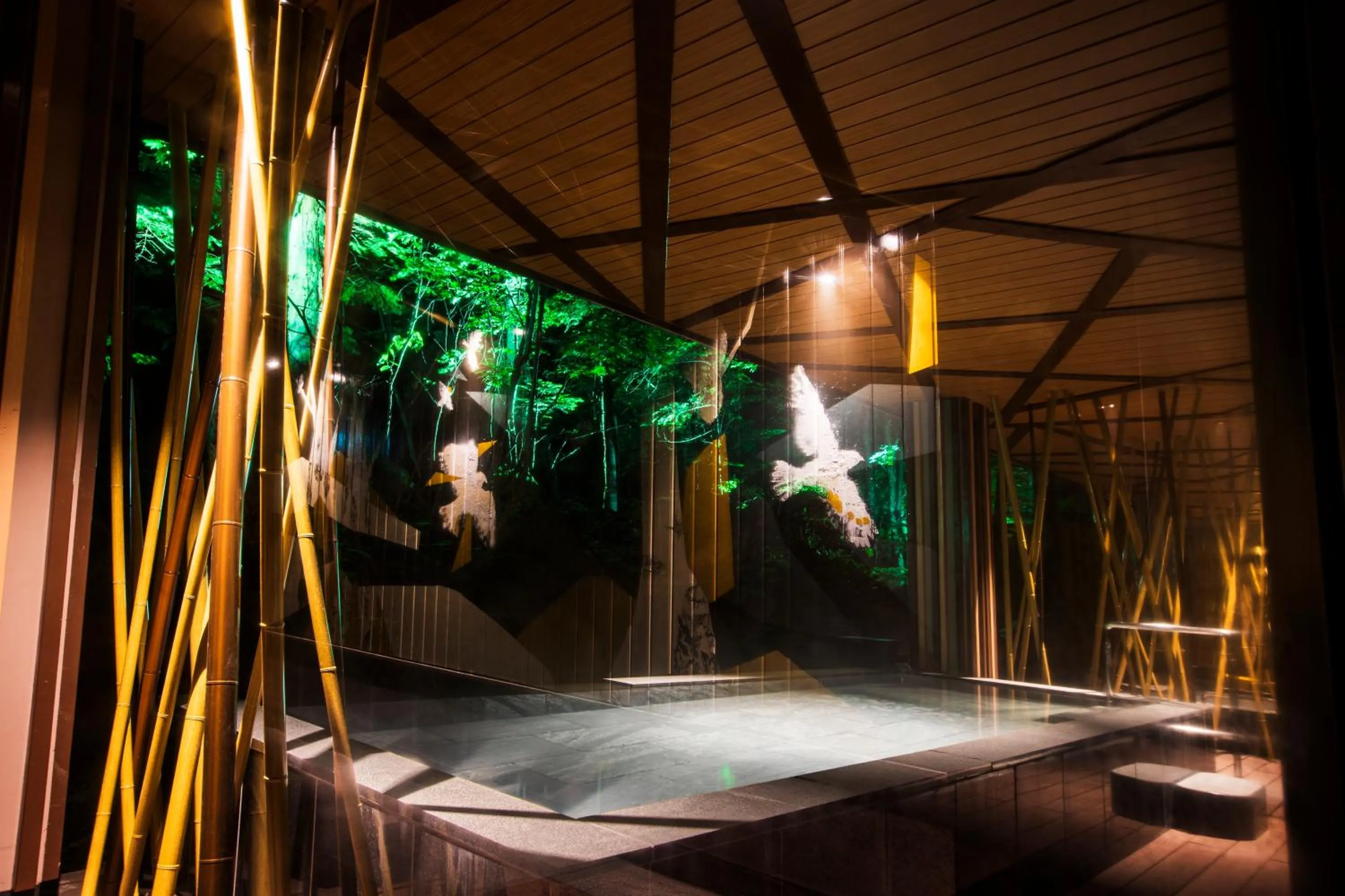 Open Air Bath in Choyo Resort Hotel