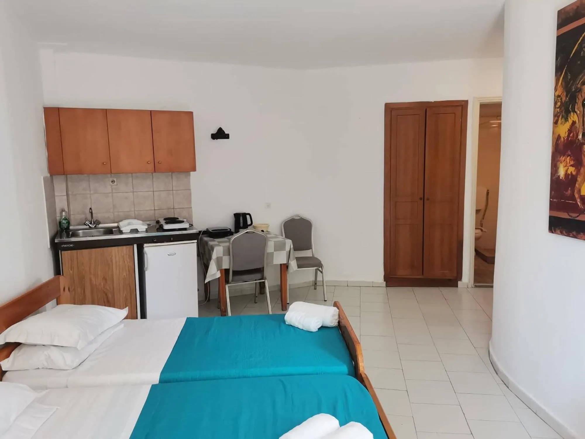 Bed in Pantheon Apartments Kos Town