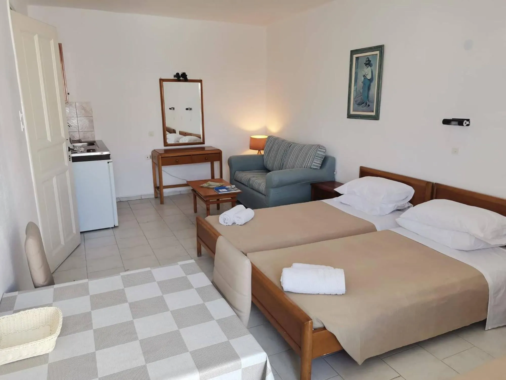 Bed in Pantheon Apartments Kos Town