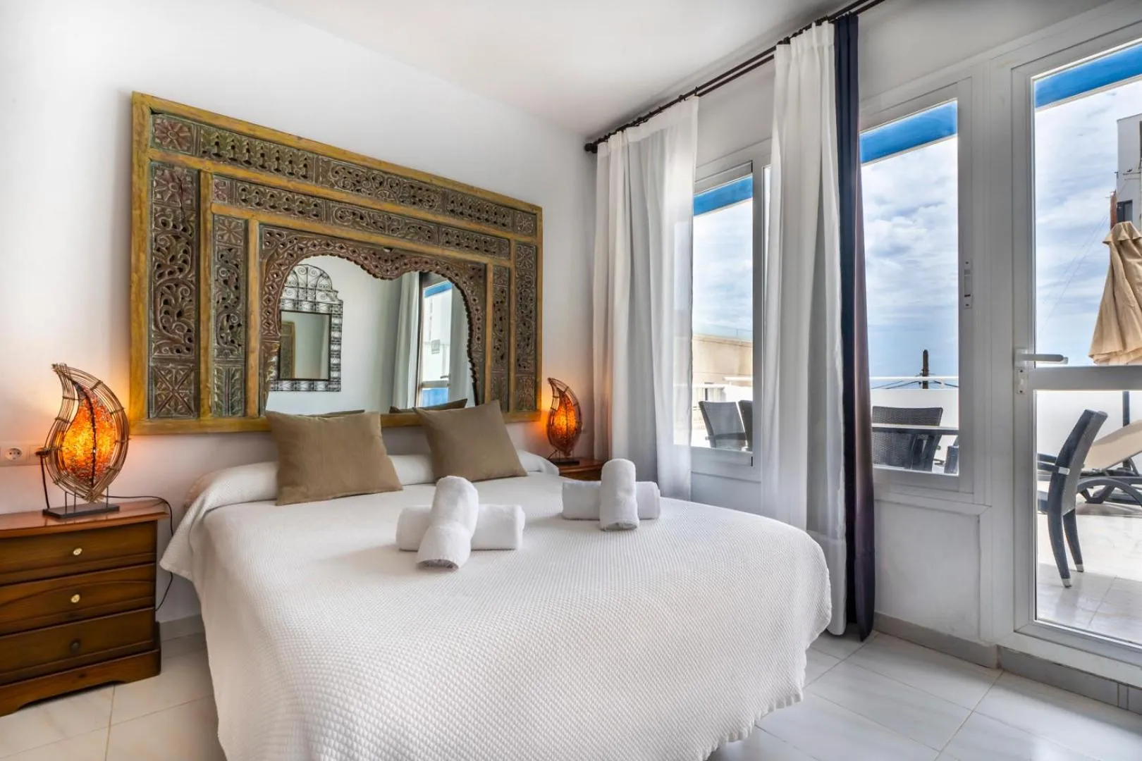 Bed in Apartamentos Cel Blau