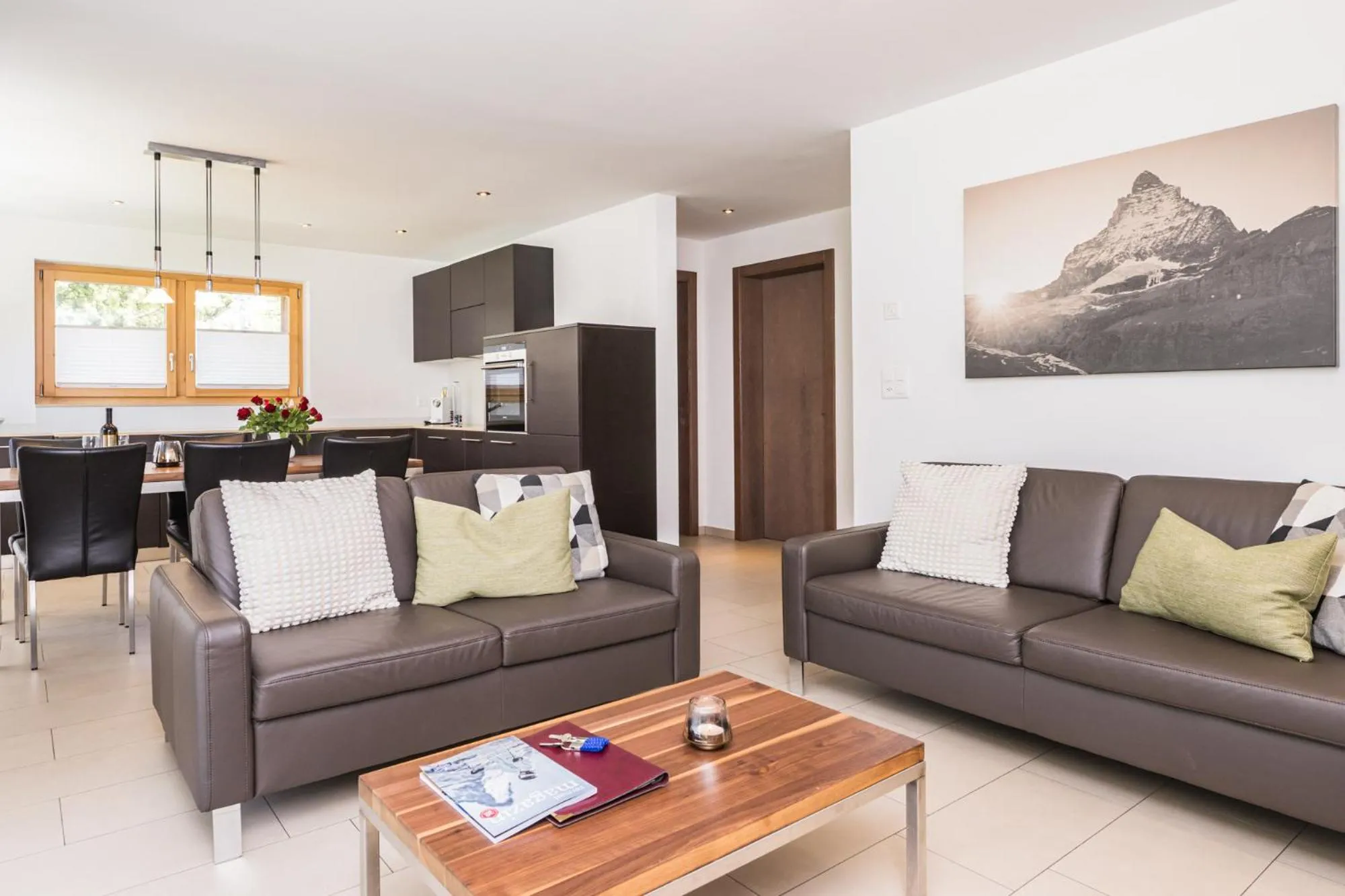 Kitchen or kitchenette in Ferienhaus Casa Luna