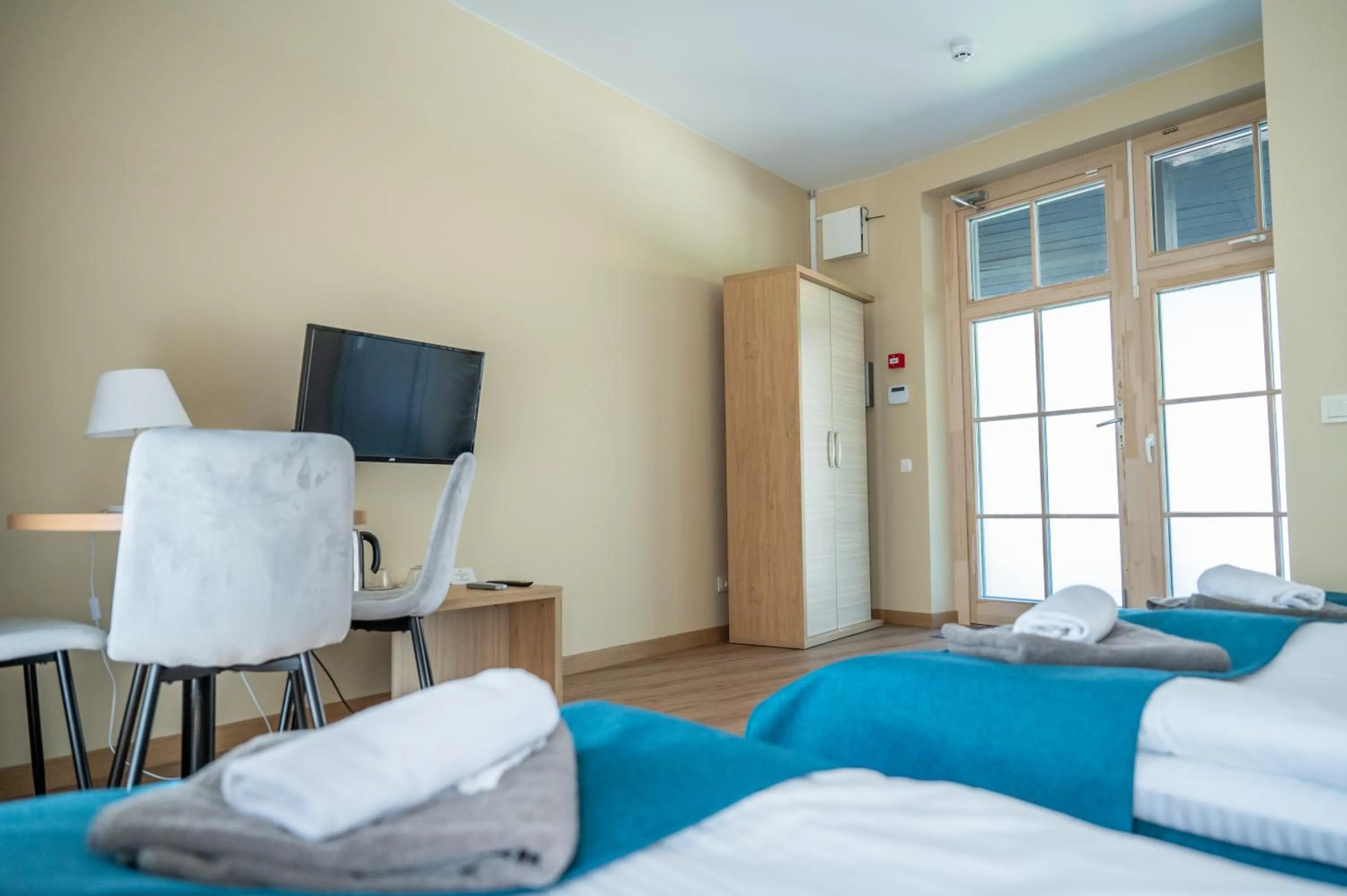 Bedroom, Bed in Hotel Palanga Camping