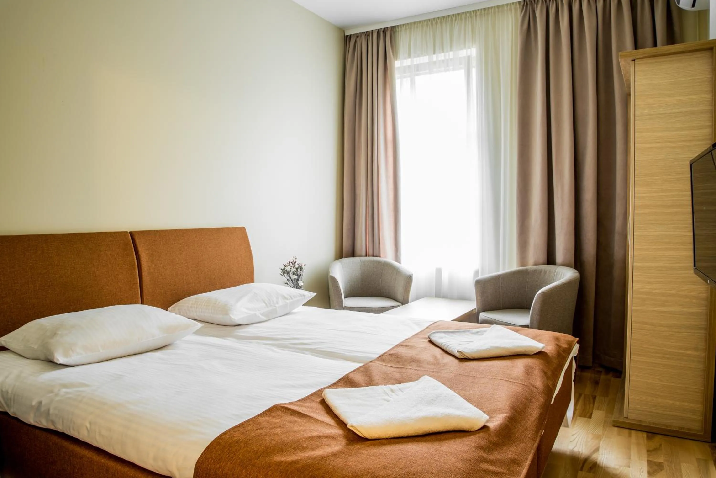 Bedroom, Bed in Hotel Palanga Camping