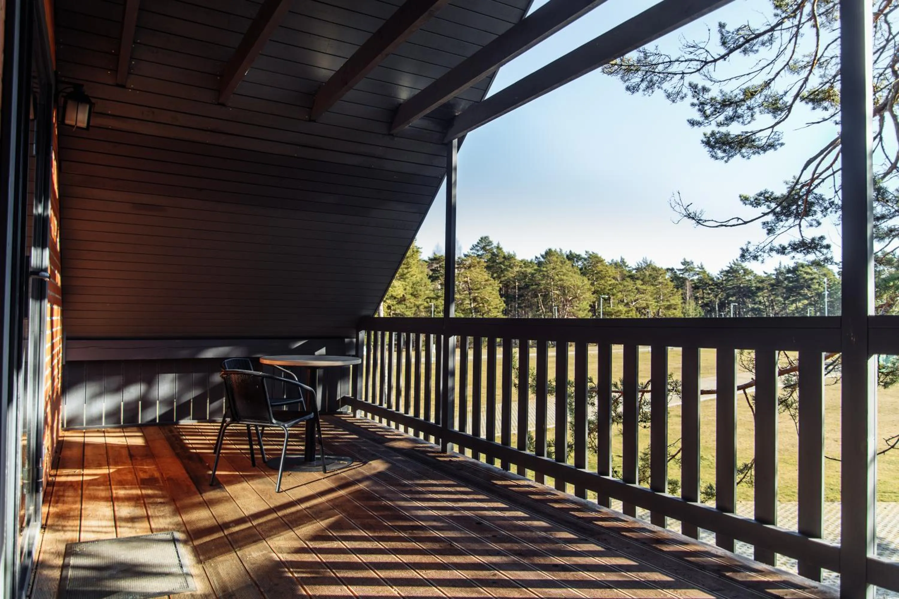 Balcony/Terrace in Hotel Palanga Camping