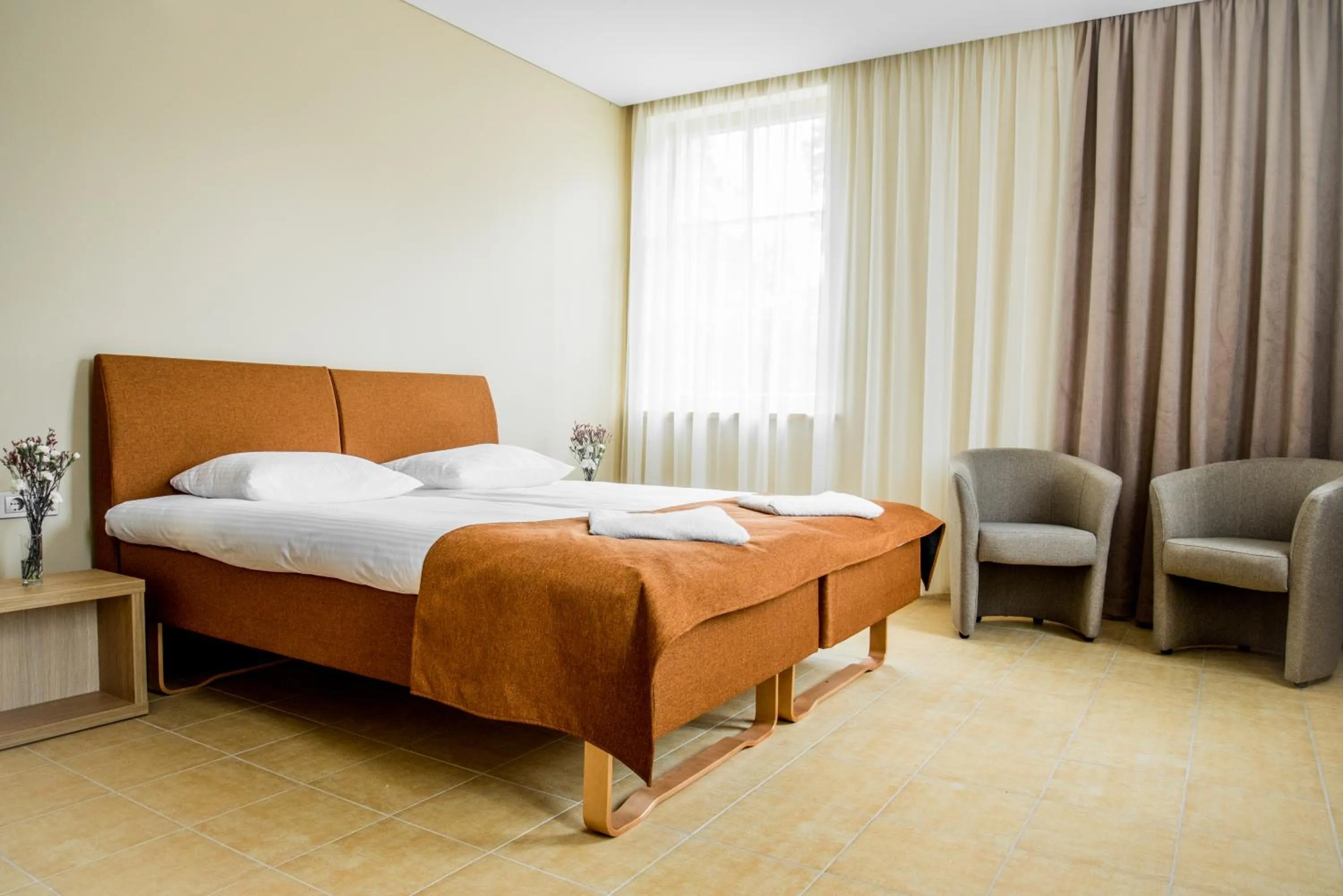 Bedroom, Bed in Hotel Palanga Camping