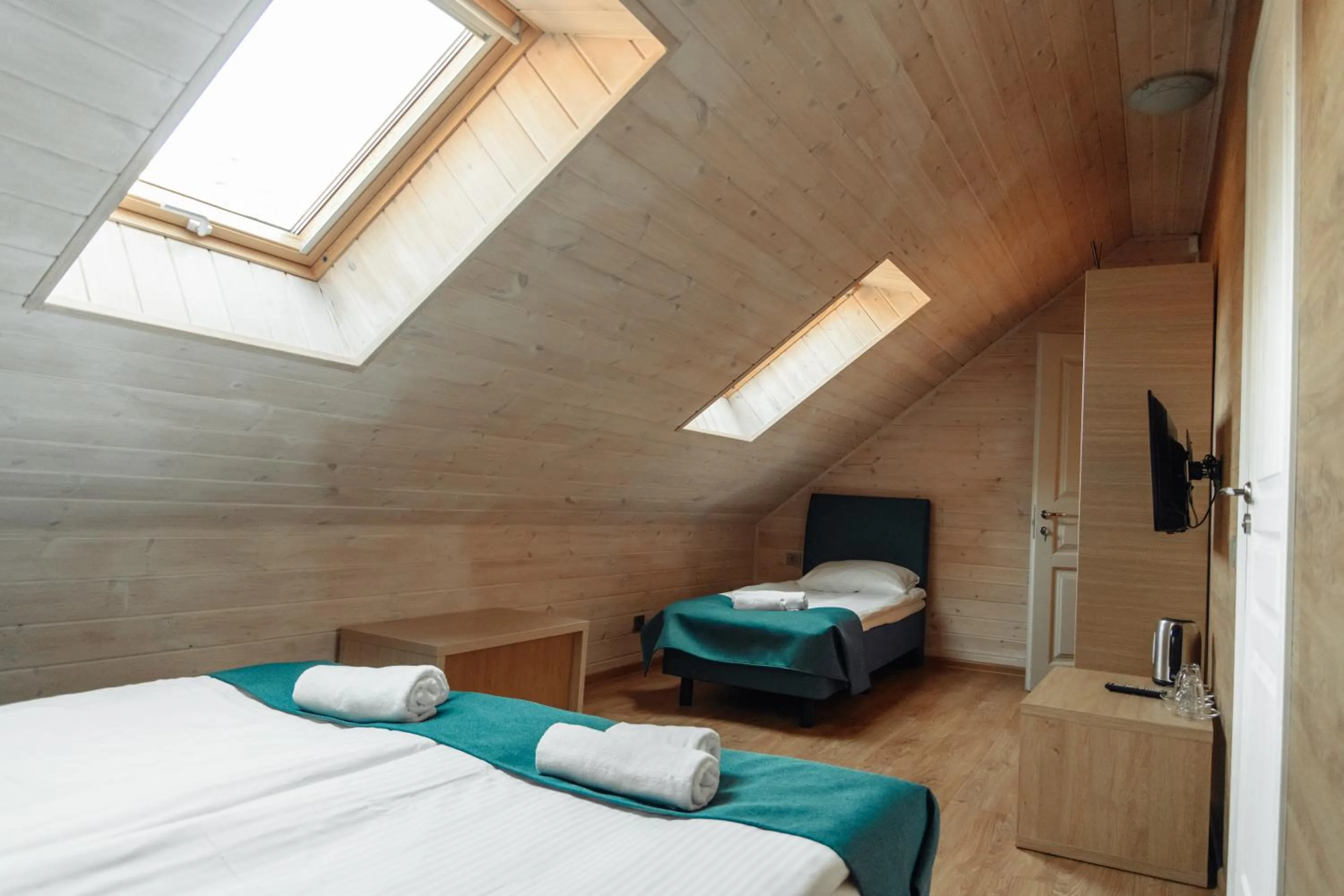 Photo of the whole room, Bed in Hotel Palanga Camping