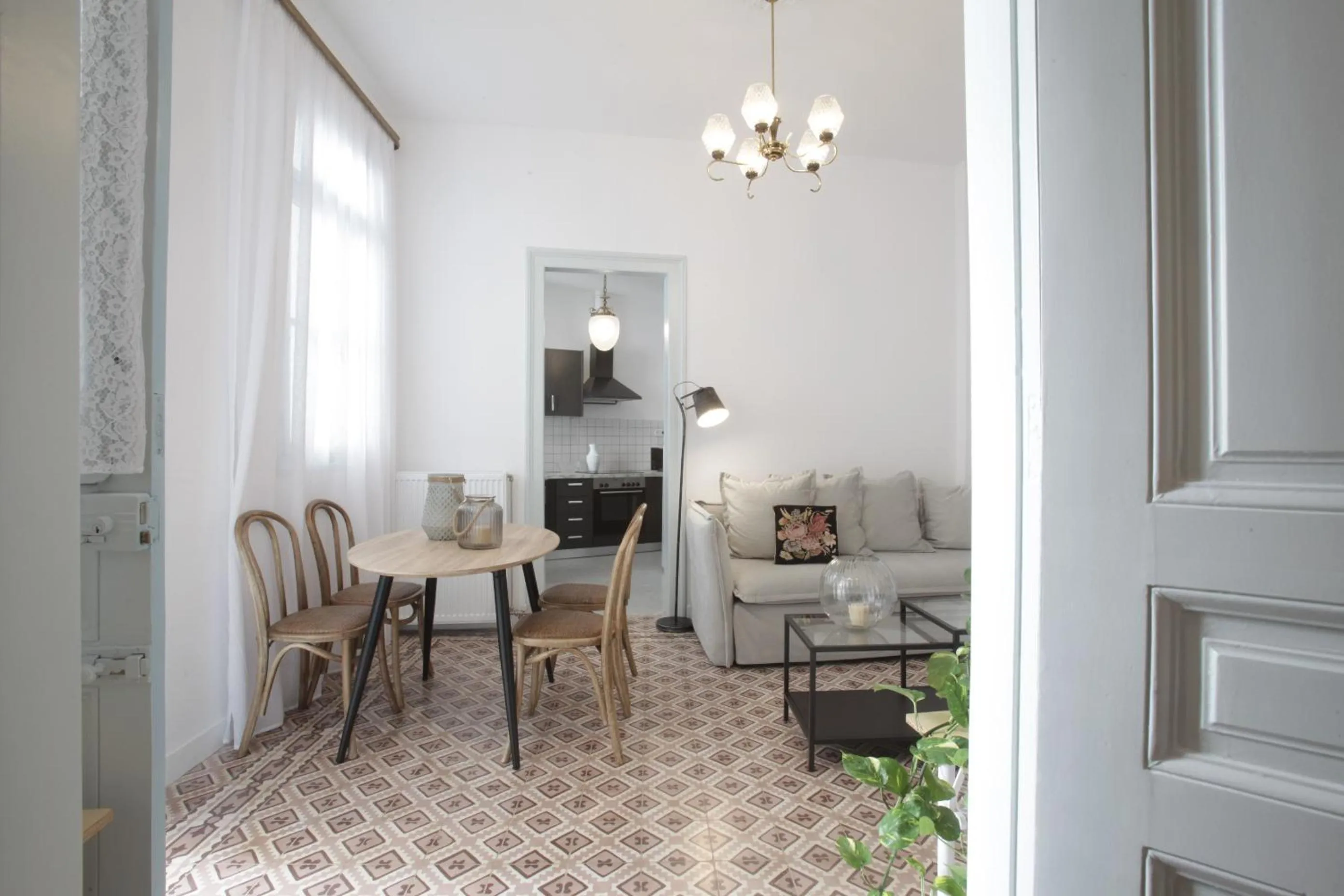 Living room in Live in Athens, THISEIO Historic House