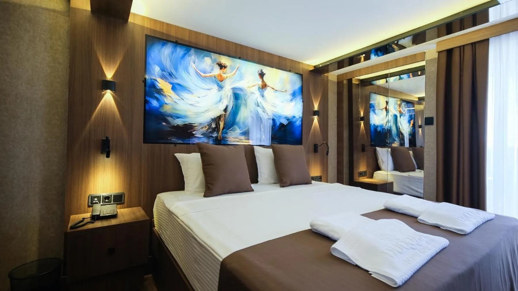 Bed in Dabaklar Hotel