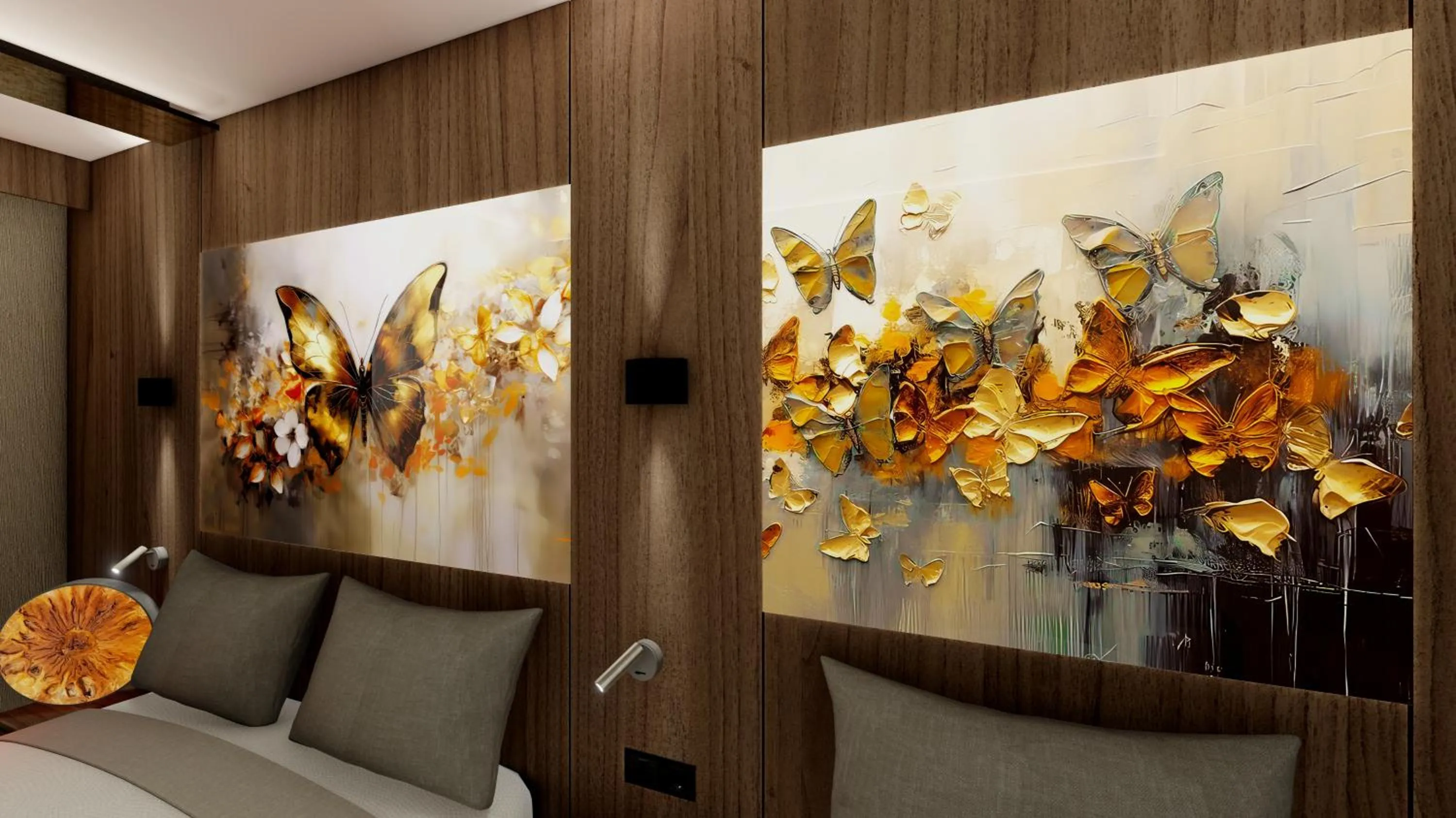 Bed in Dabaklar Hotel